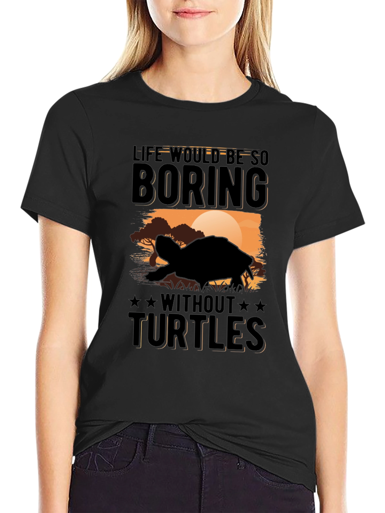 Turtle Graphic Tee - Life Would Be Boring!