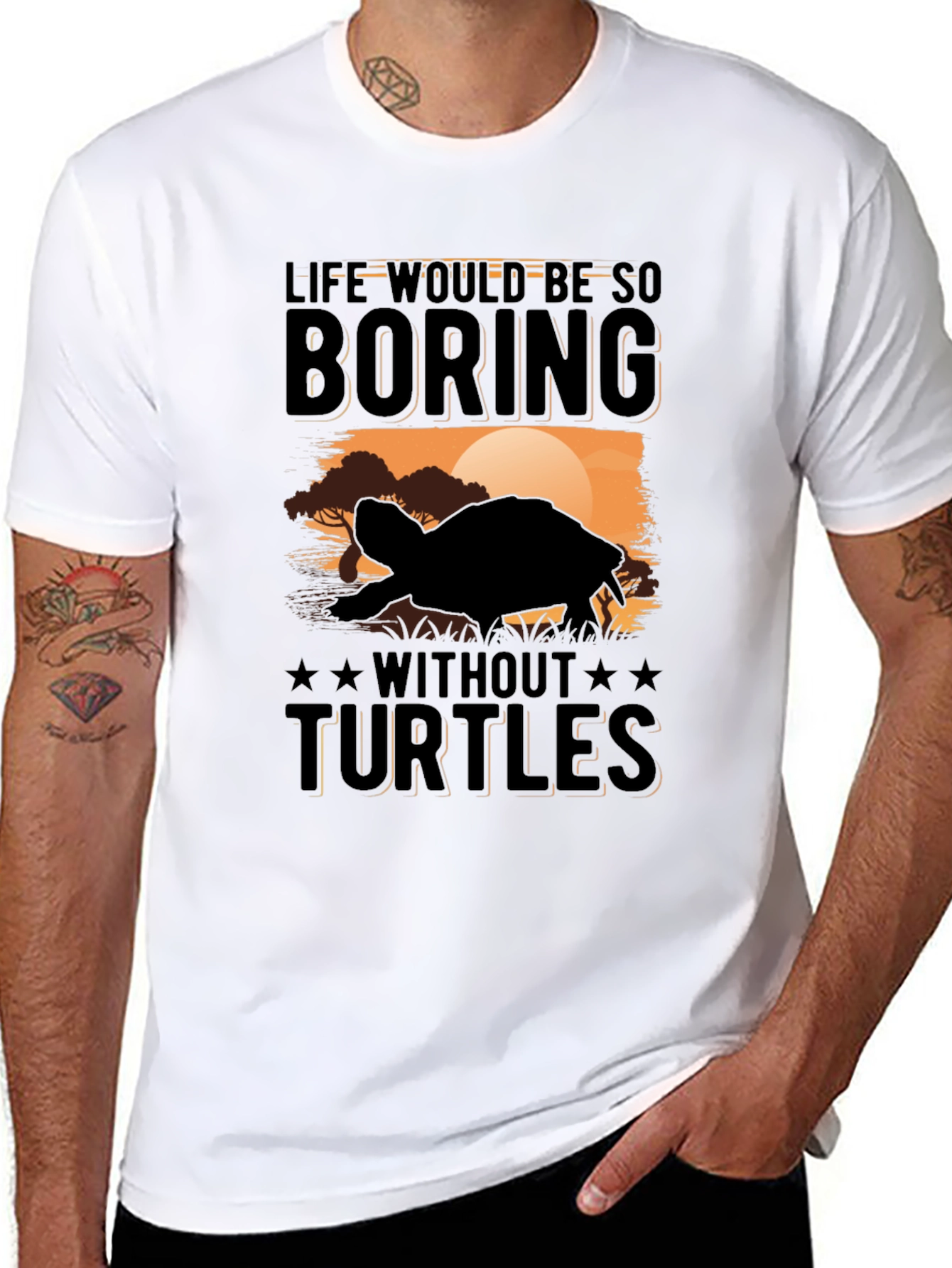 Turtle Graphic Tee - Life Would Be Boring!