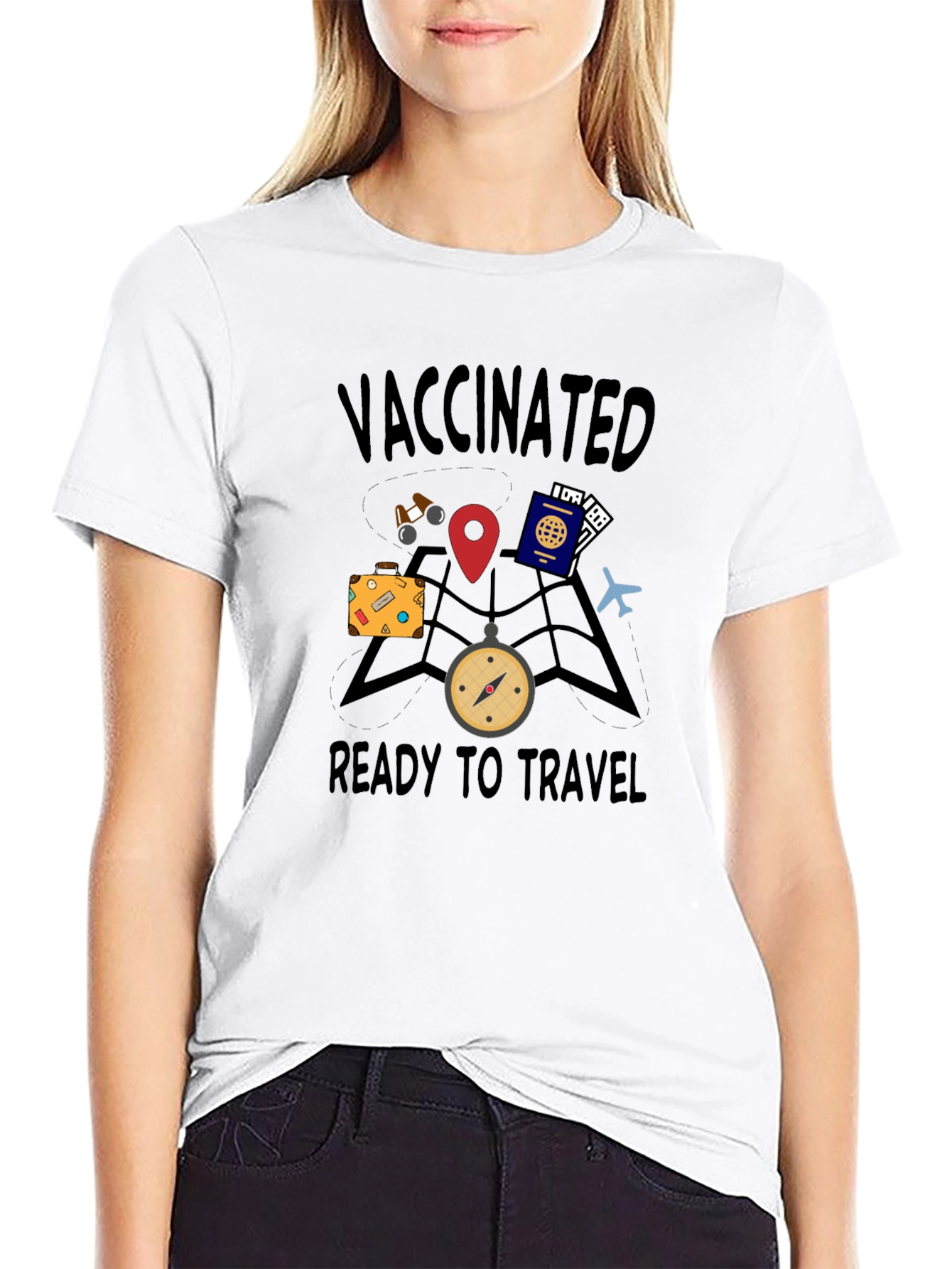Vaccinated Ready to Travel Graphic Tee
