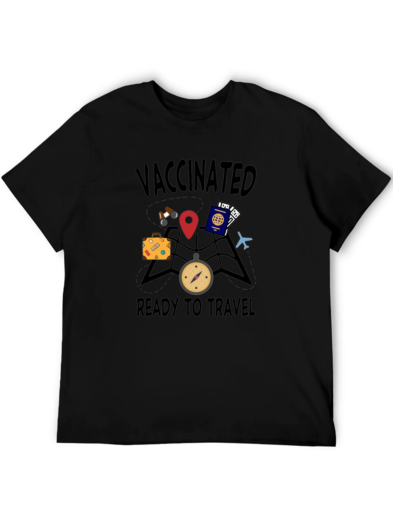 Vaccinated Ready to Travel Graphic Tee