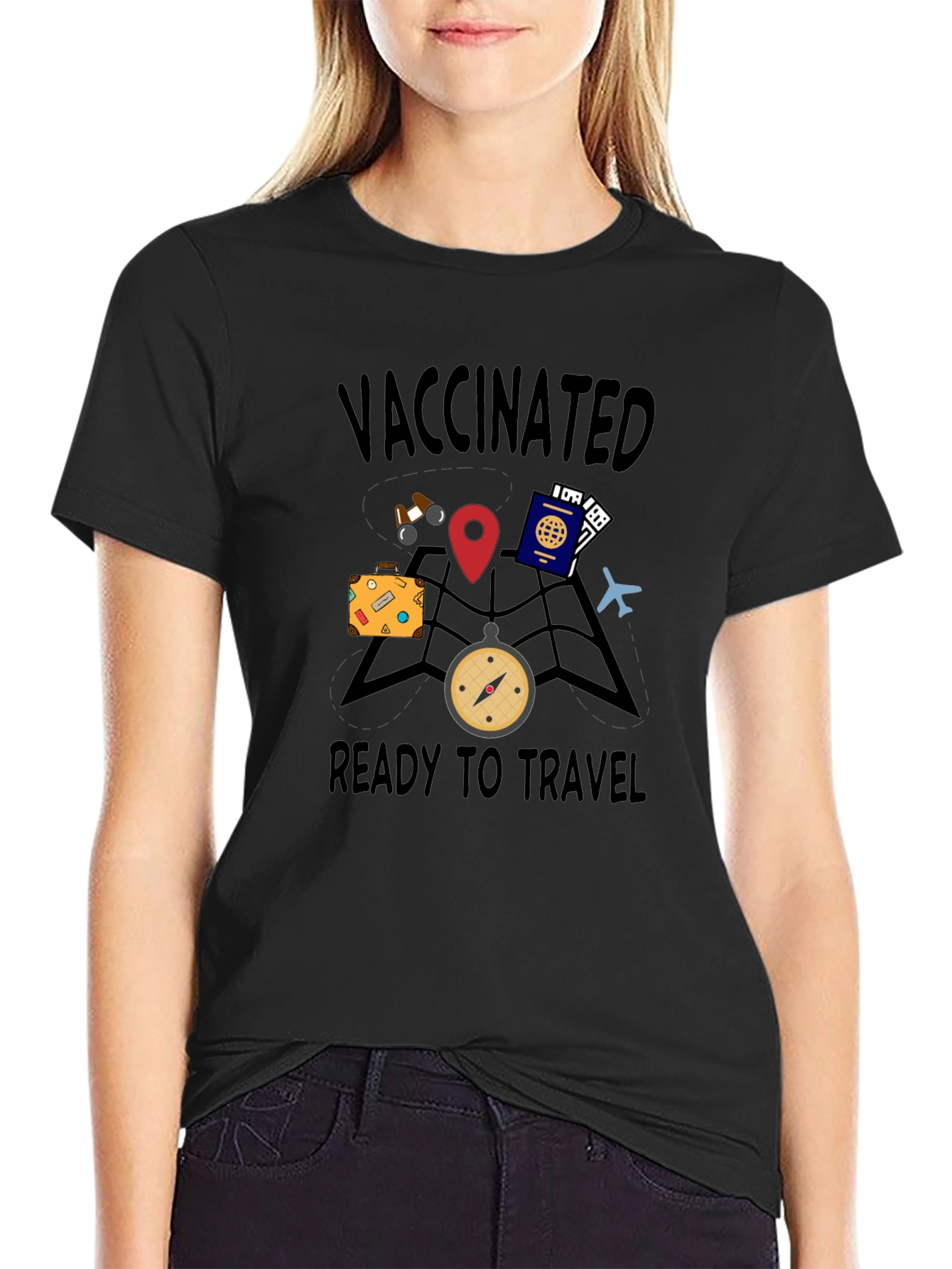 Vaccinated Ready to Travel Graphic Tee