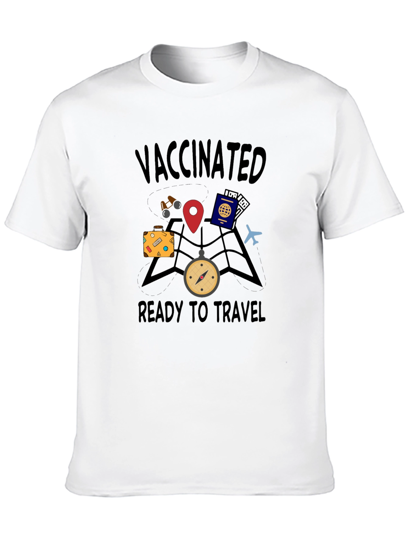 Vaccinated Ready to Travel Graphic Tee