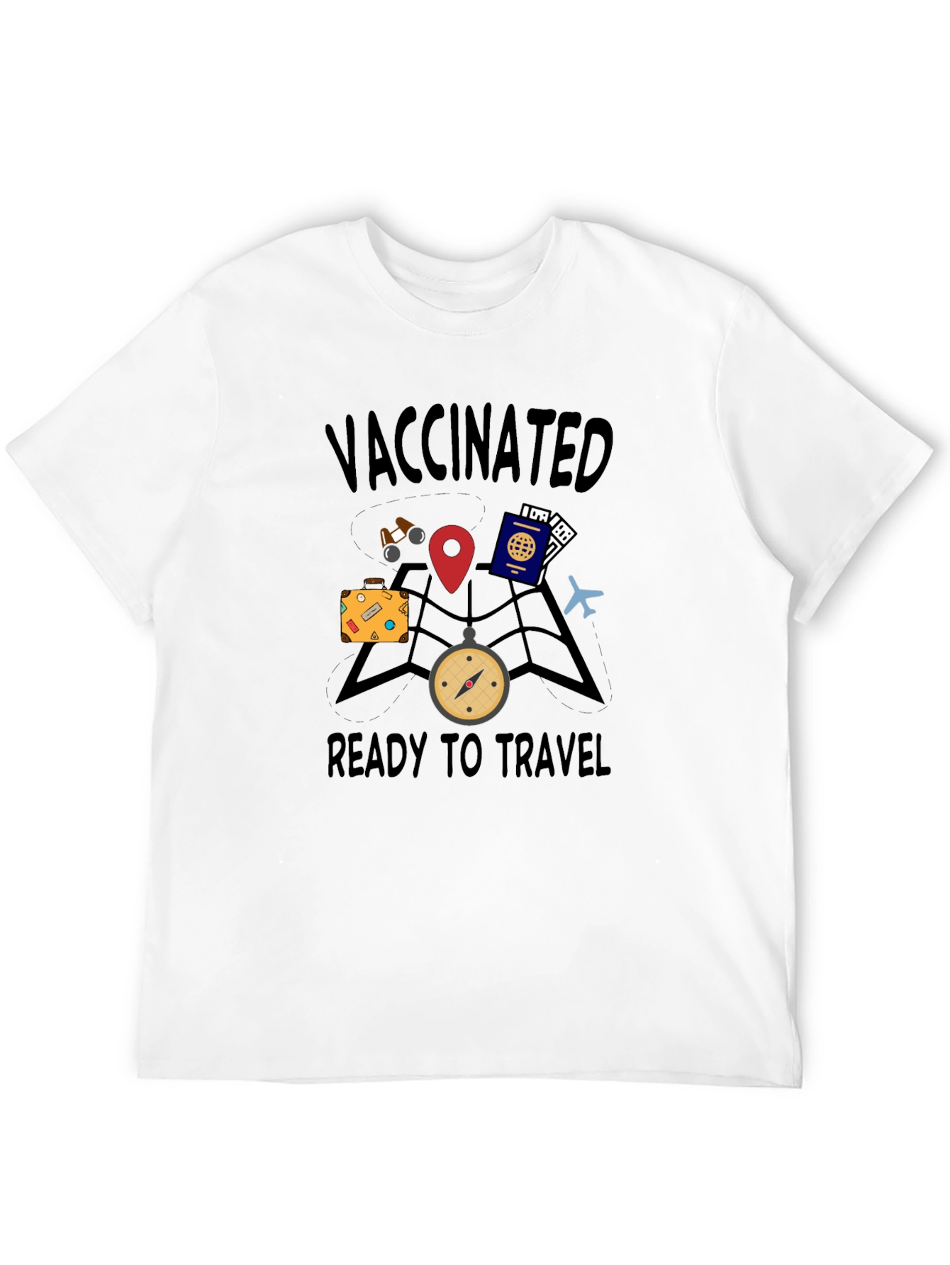 Vaccinated Ready to Travel Graphic Tee