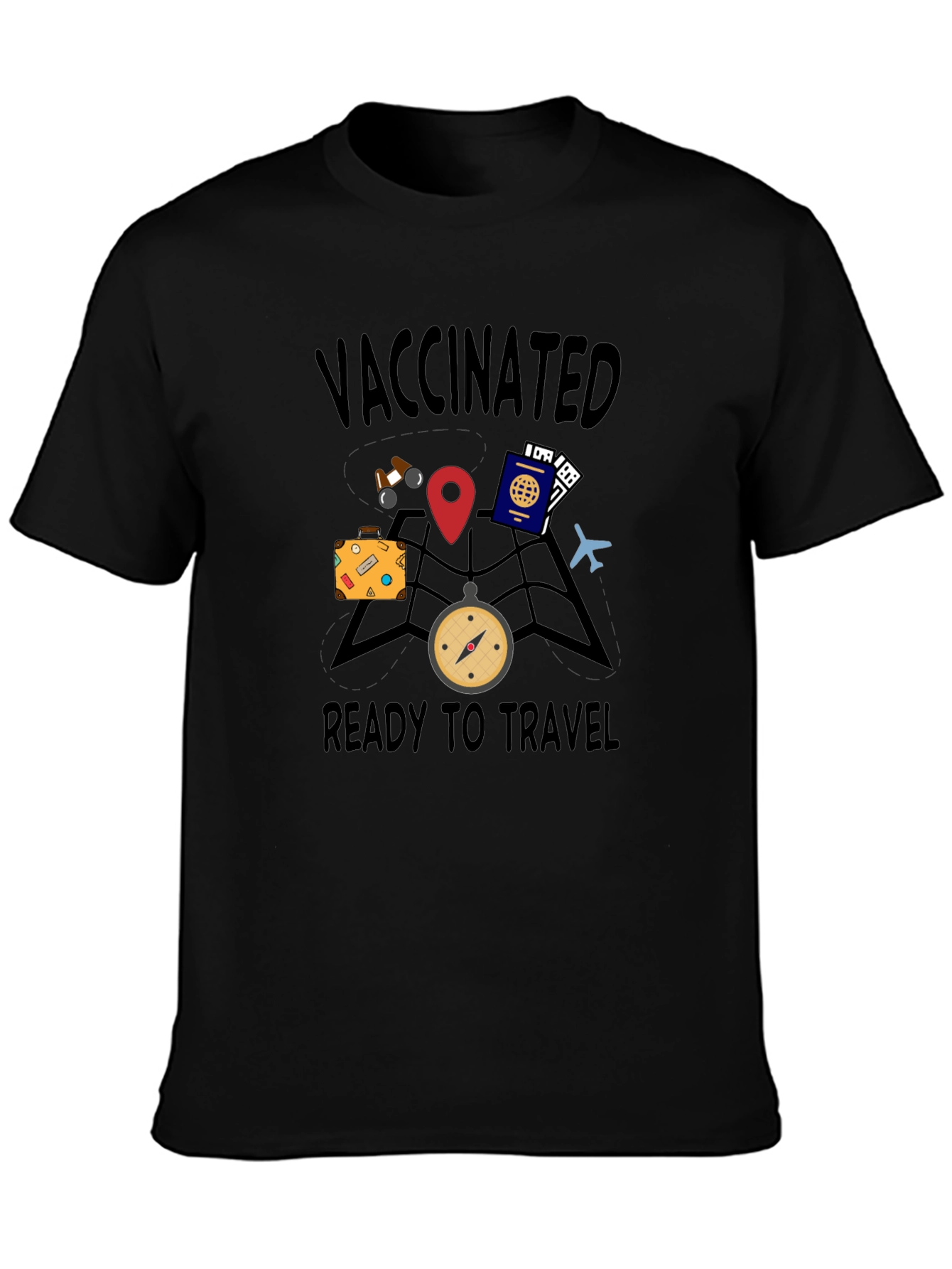 Vaccinated Ready to Travel Graphic Tee