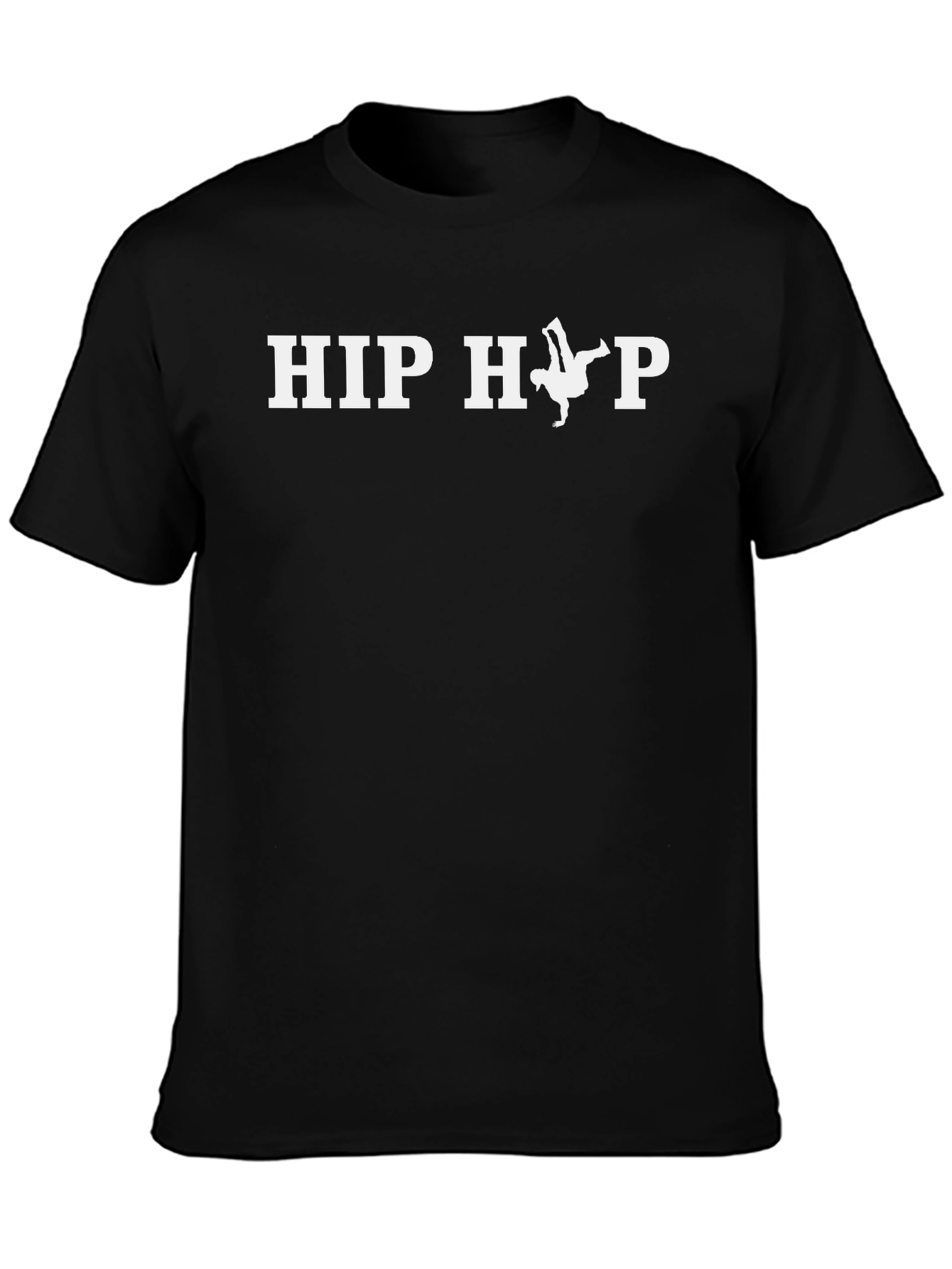 Hip Hop Dancer Graphic T-Shirt - Black Cotton Tee