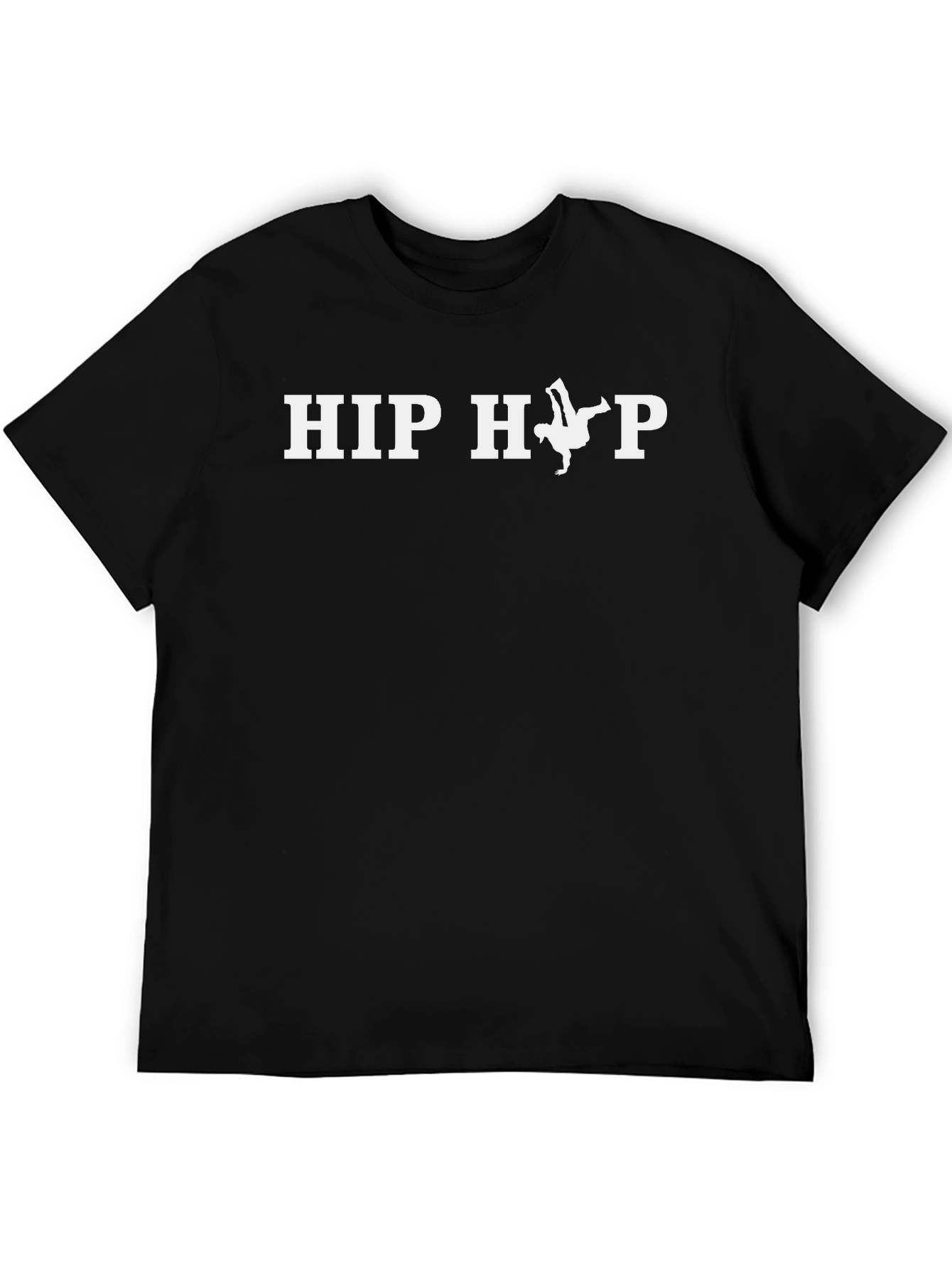 Hip Hop Dancer Graphic T-Shirt - Black Cotton Tee