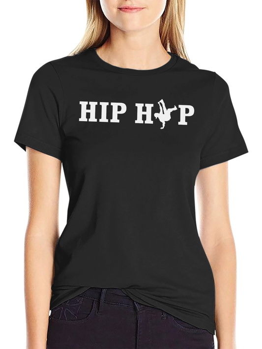 Hip Hop Dancer Graphic T-Shirt - Black Cotton Tee