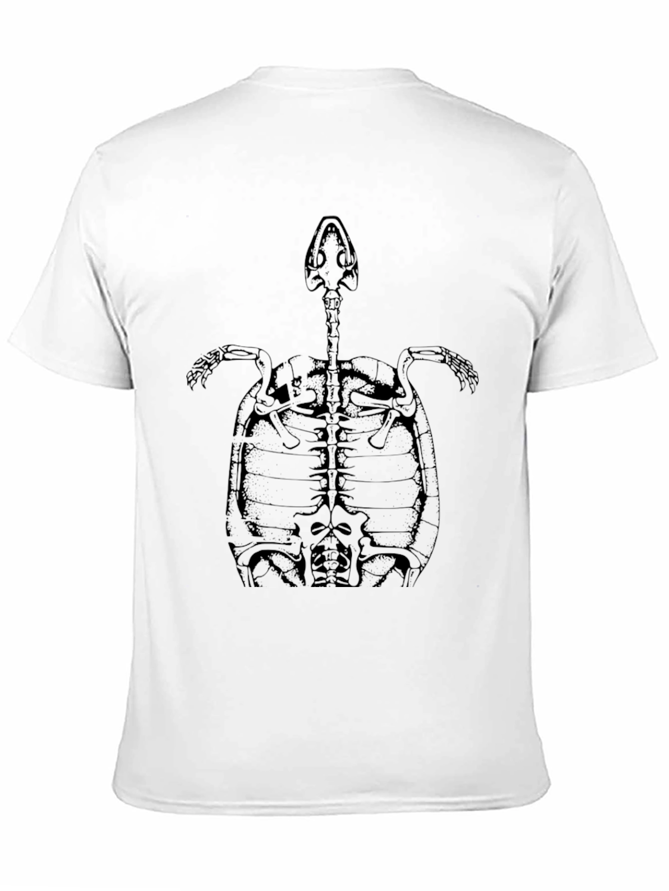 Turtle Skeleton Graphic Tee - Black Unisex T-Shirt