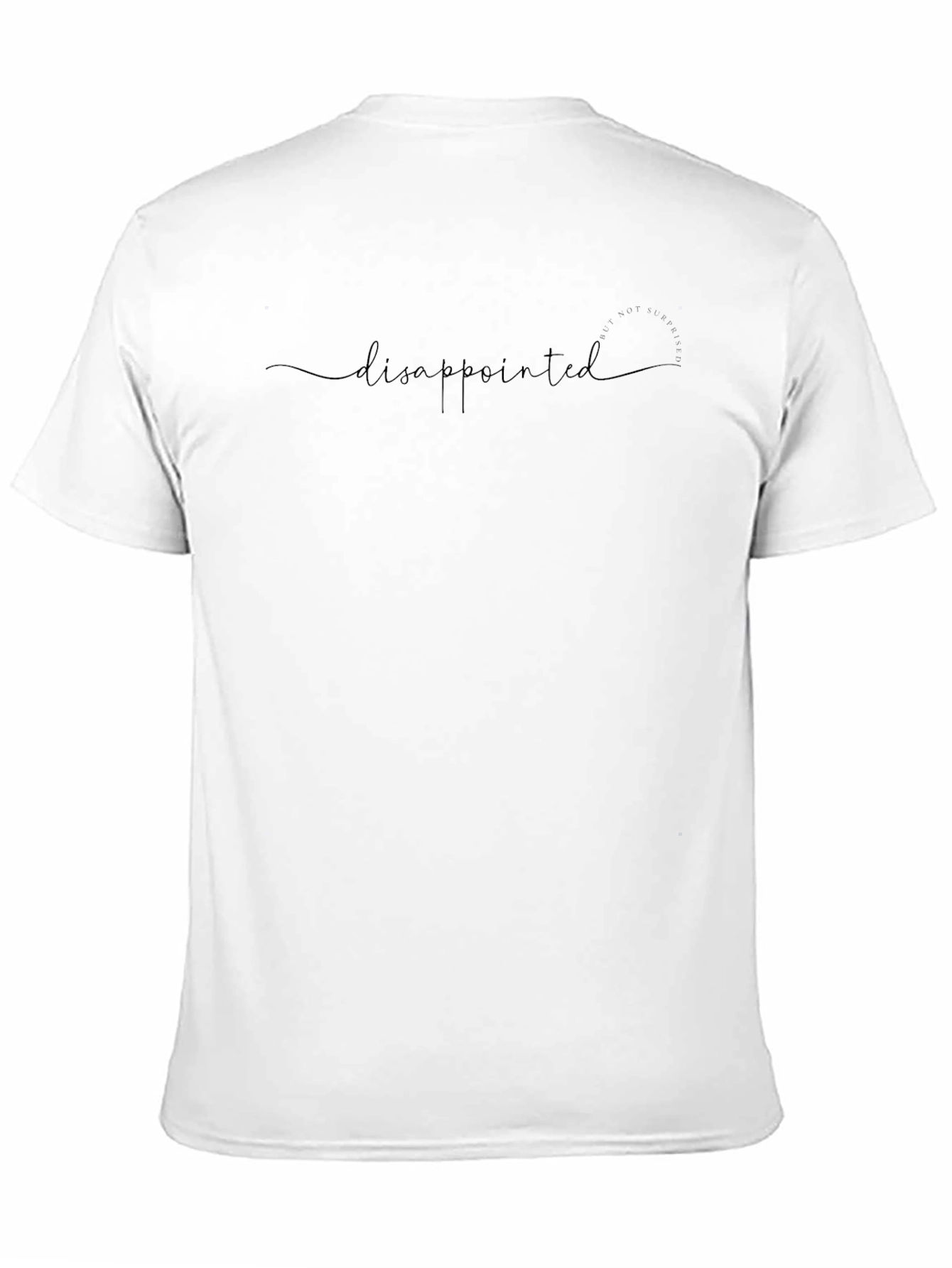Disappointed Graphic Tee - Black Casual Fit