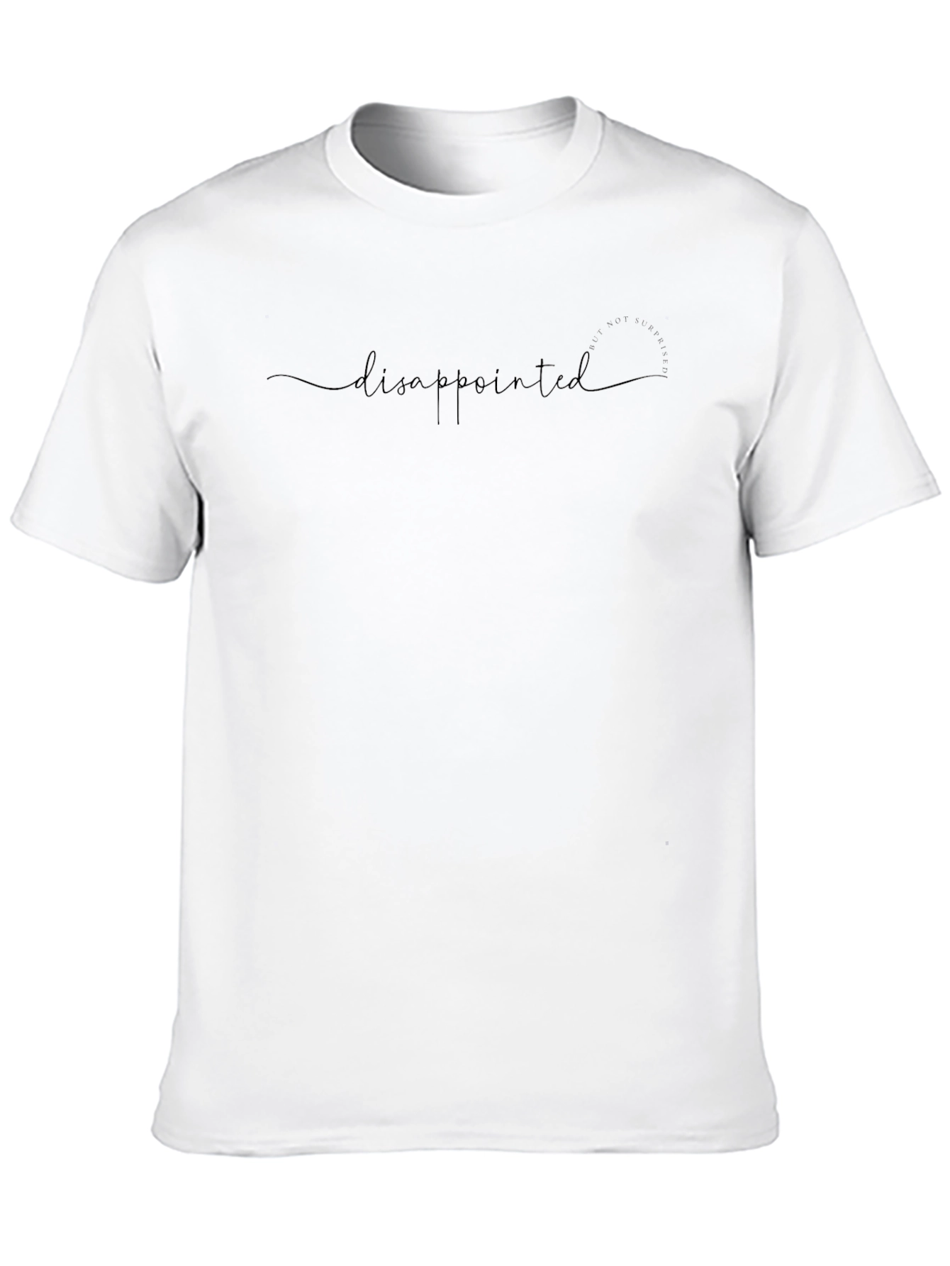 Disappointed Graphic Tee - Black Casual Fit