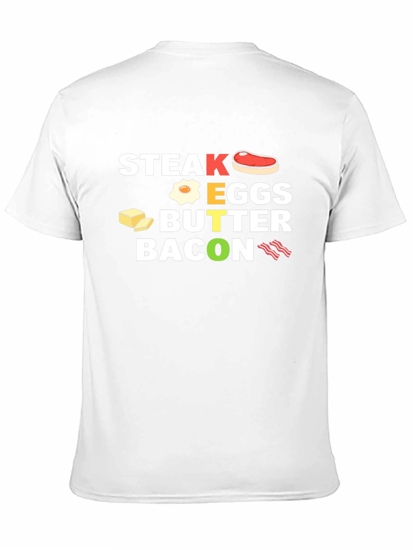 Steak Eggs Butter Bacon Graphic T-Shirt