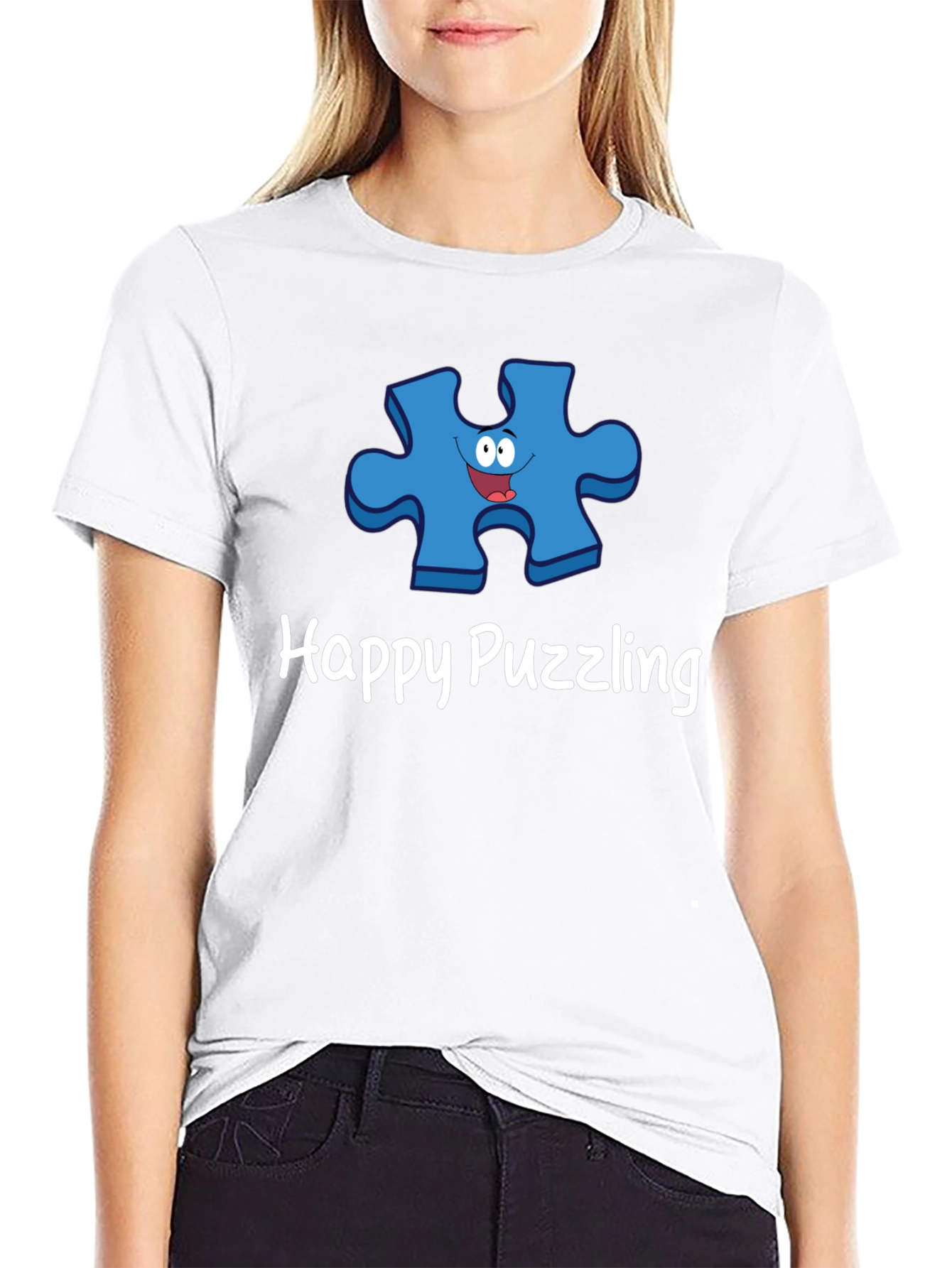 Happy Puzzling Graphic T-Shirt