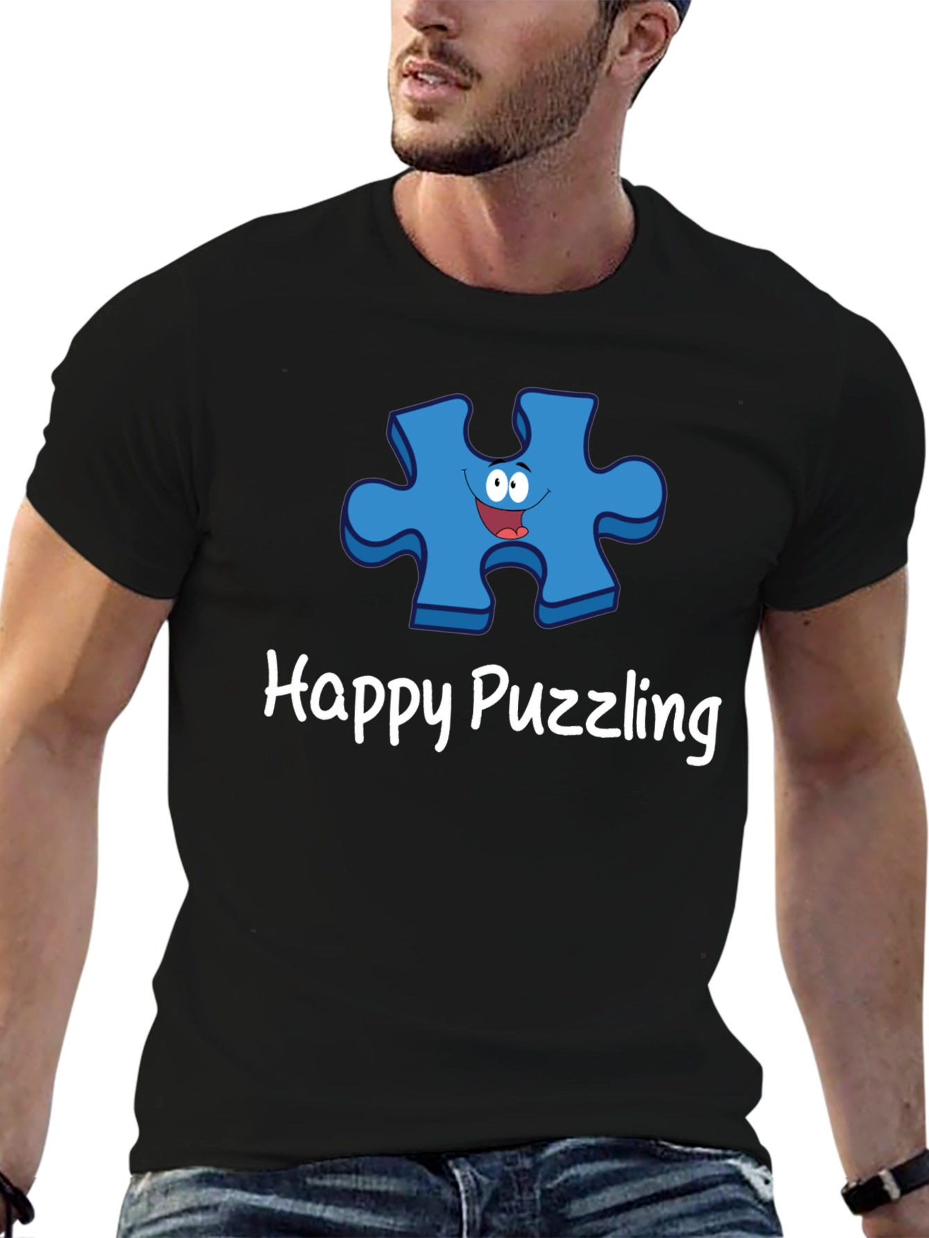 Happy Puzzling Graphic T-Shirt