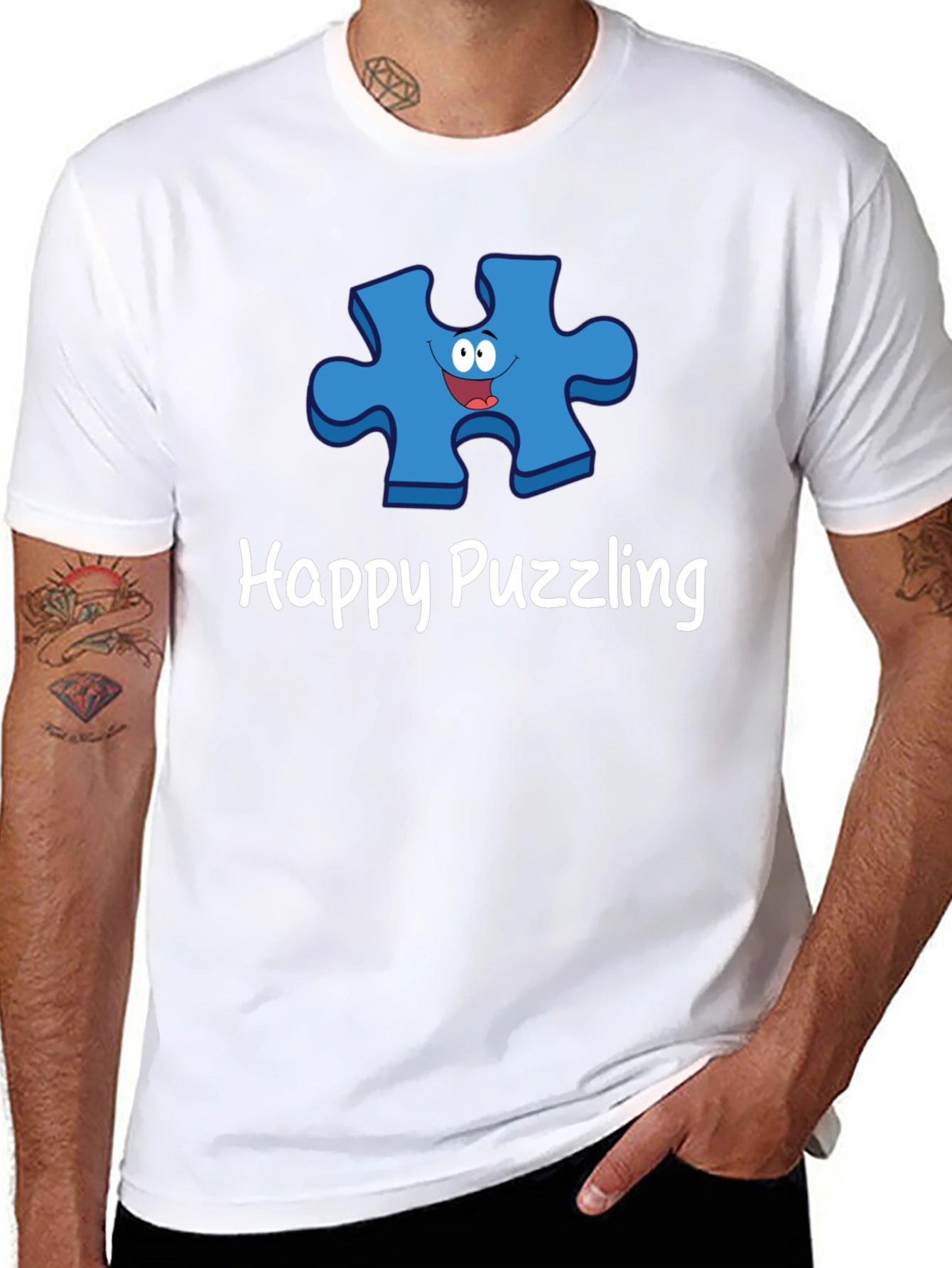Happy Puzzling Graphic T-Shirt