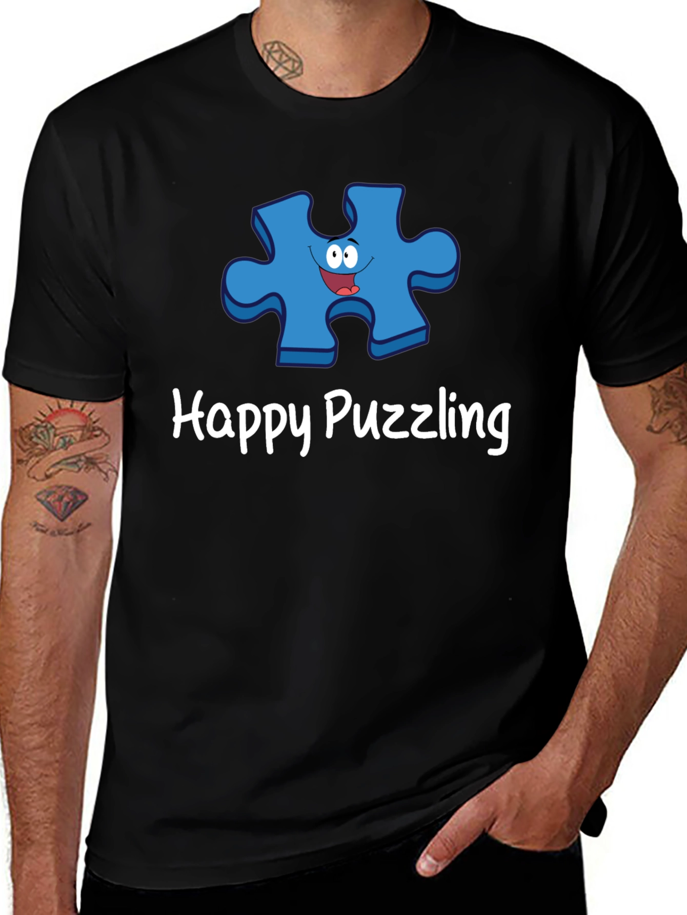Happy Puzzling Graphic T-Shirt