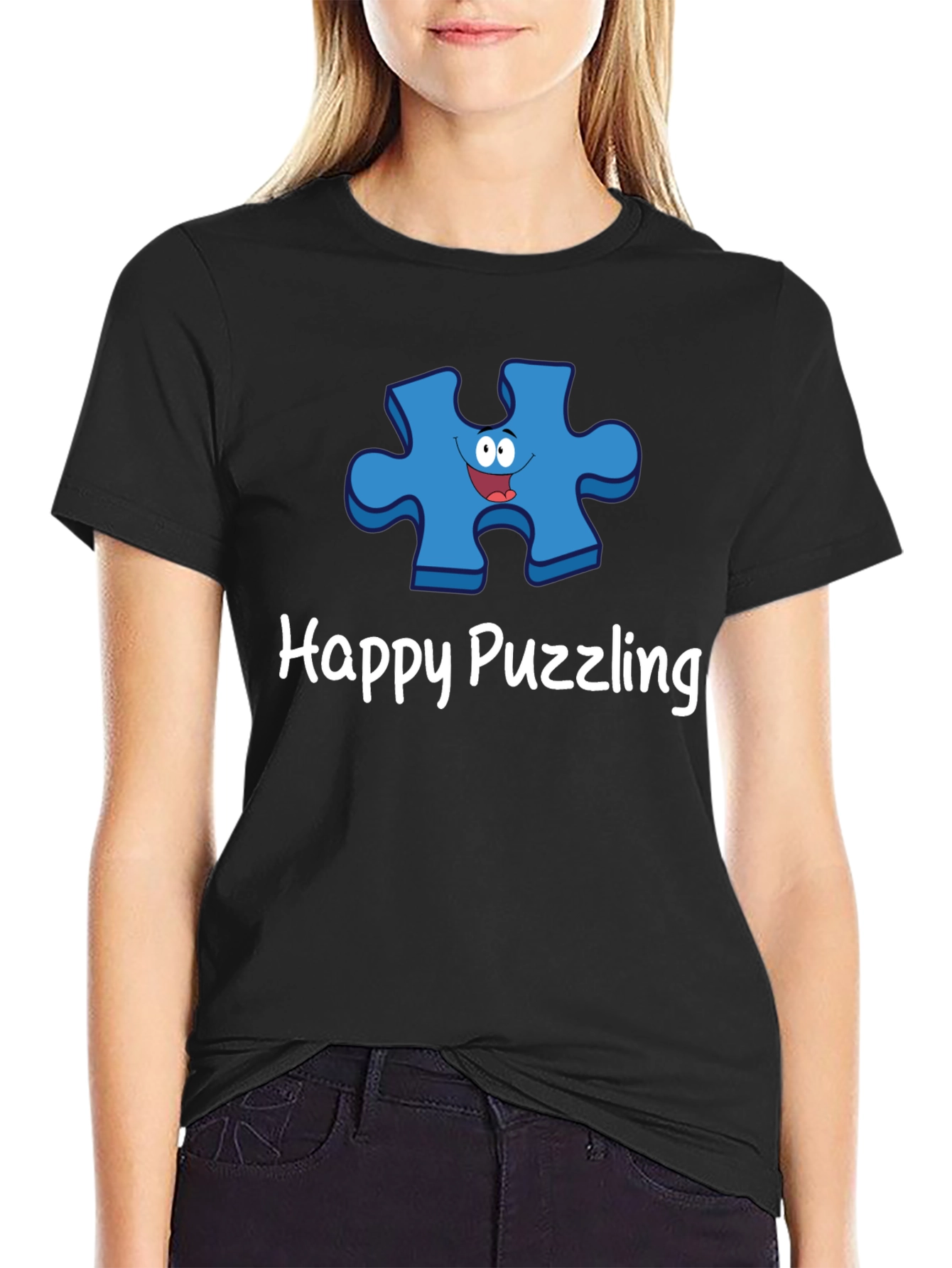 Happy Puzzling Graphic T-Shirt