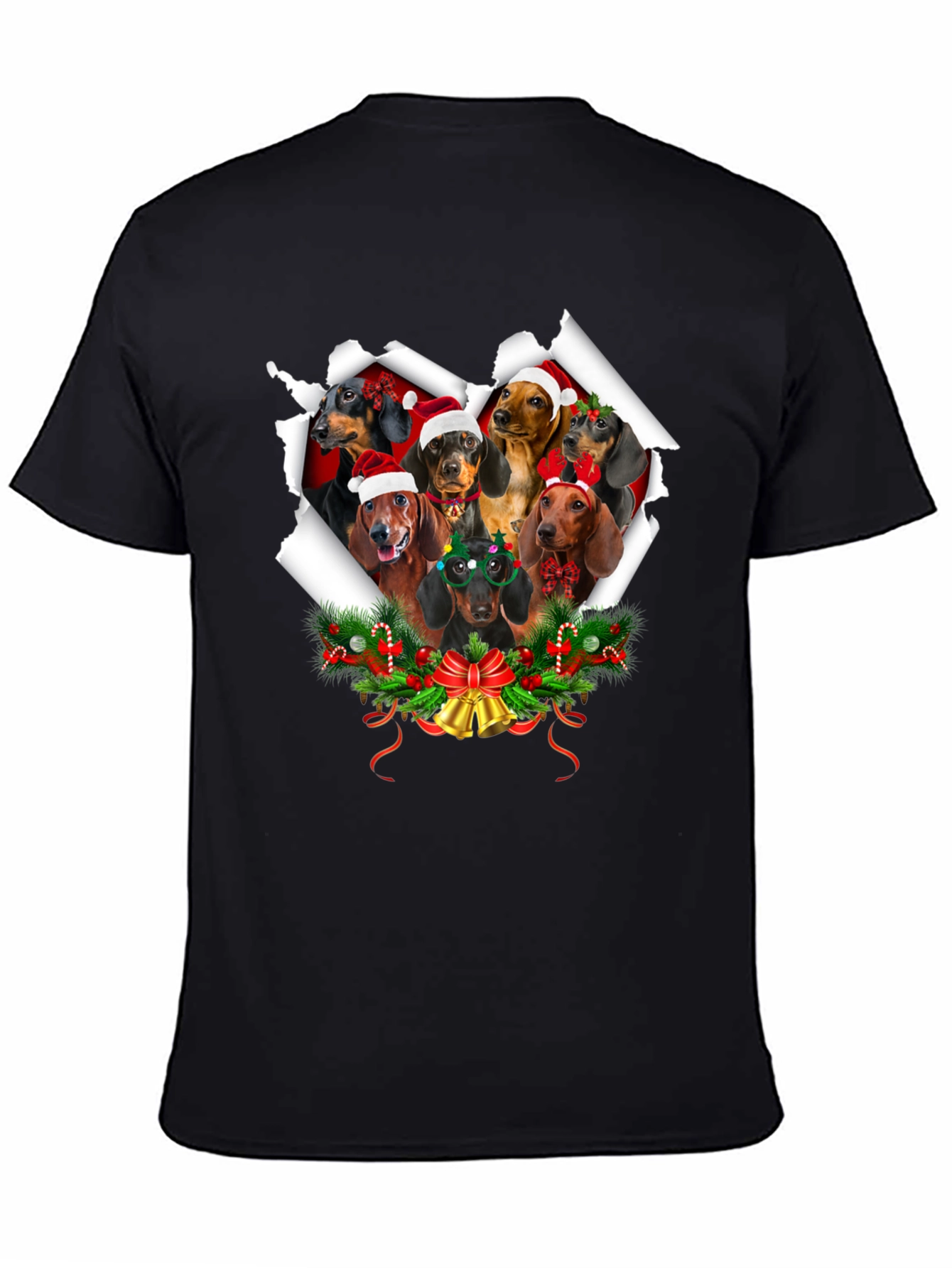 Festive Dachshund Christmas T-Shirt