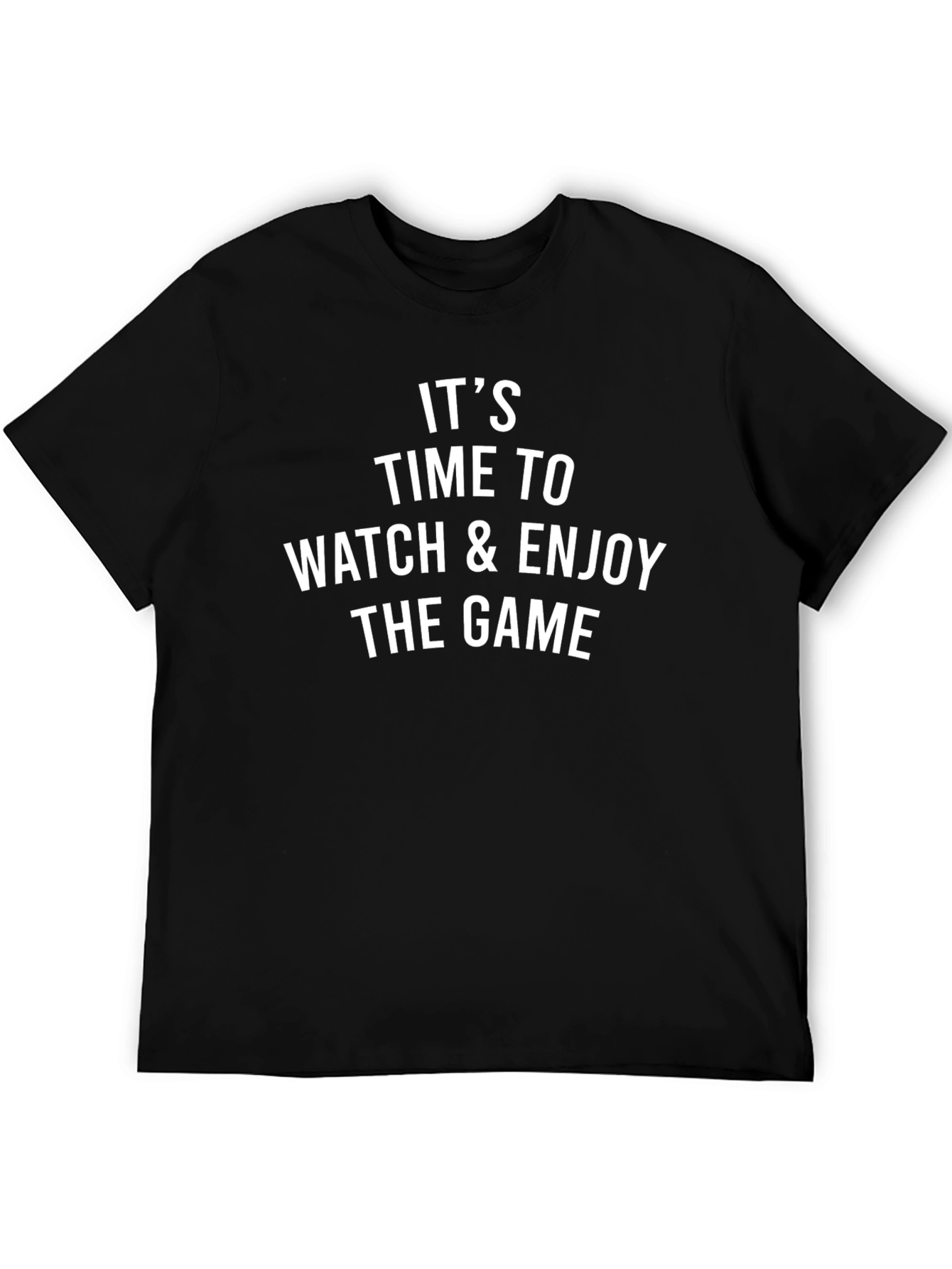 Its Game Time! Black Graphic Tee