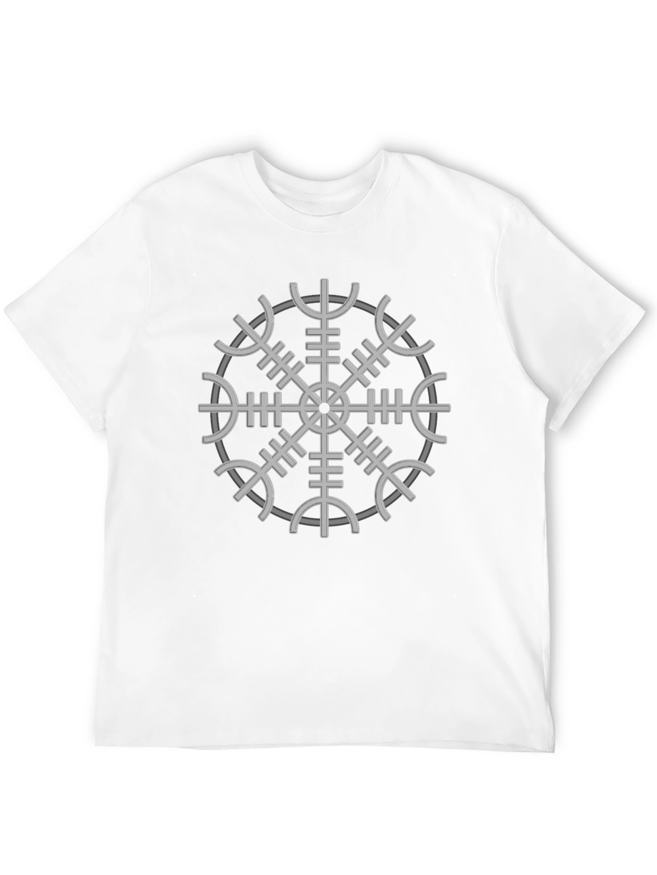 Vegvisir Compass Viking Runes T-Shirt - Black