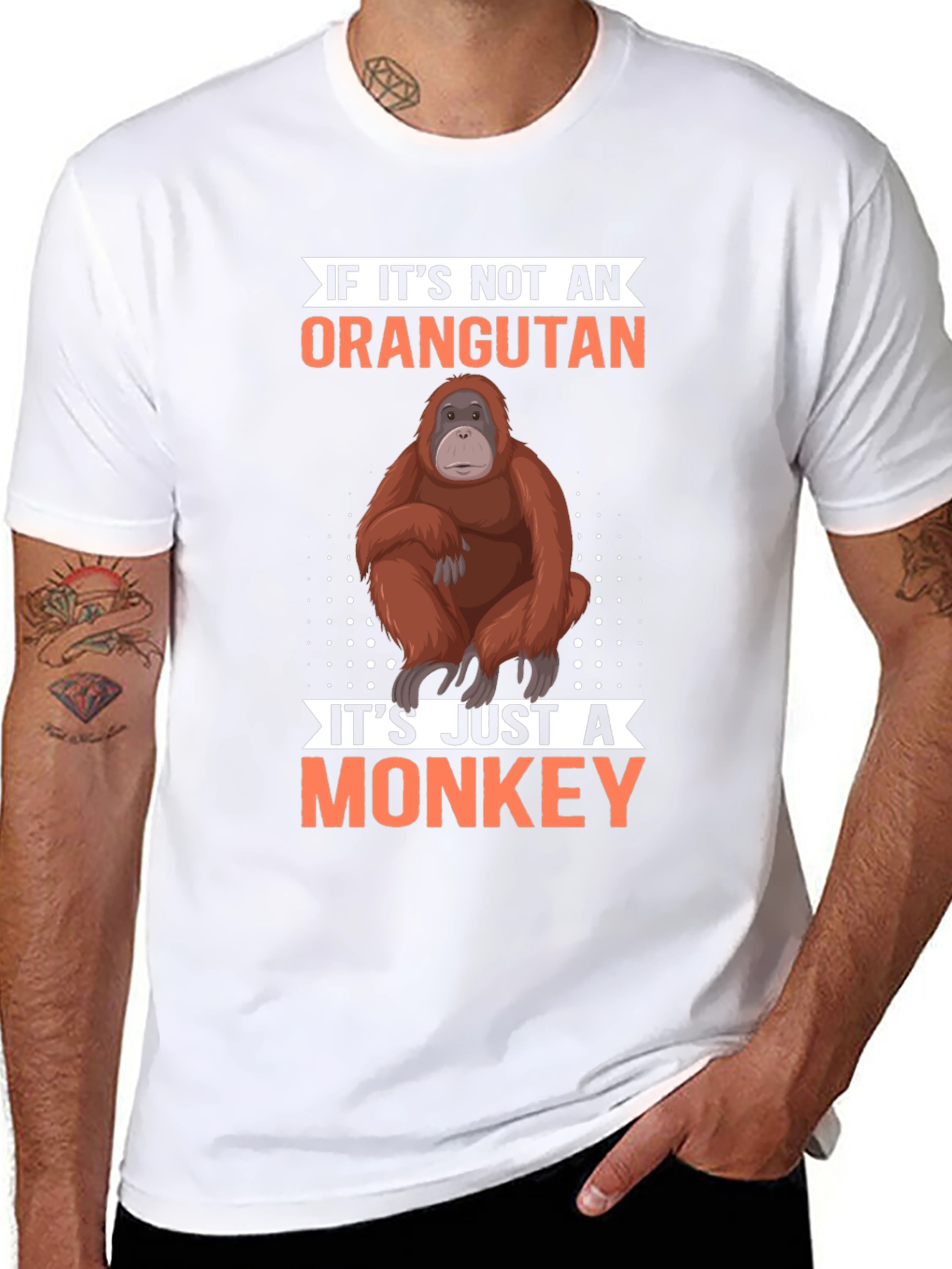 Orangutan vs Monkey Graphic T-Shirt