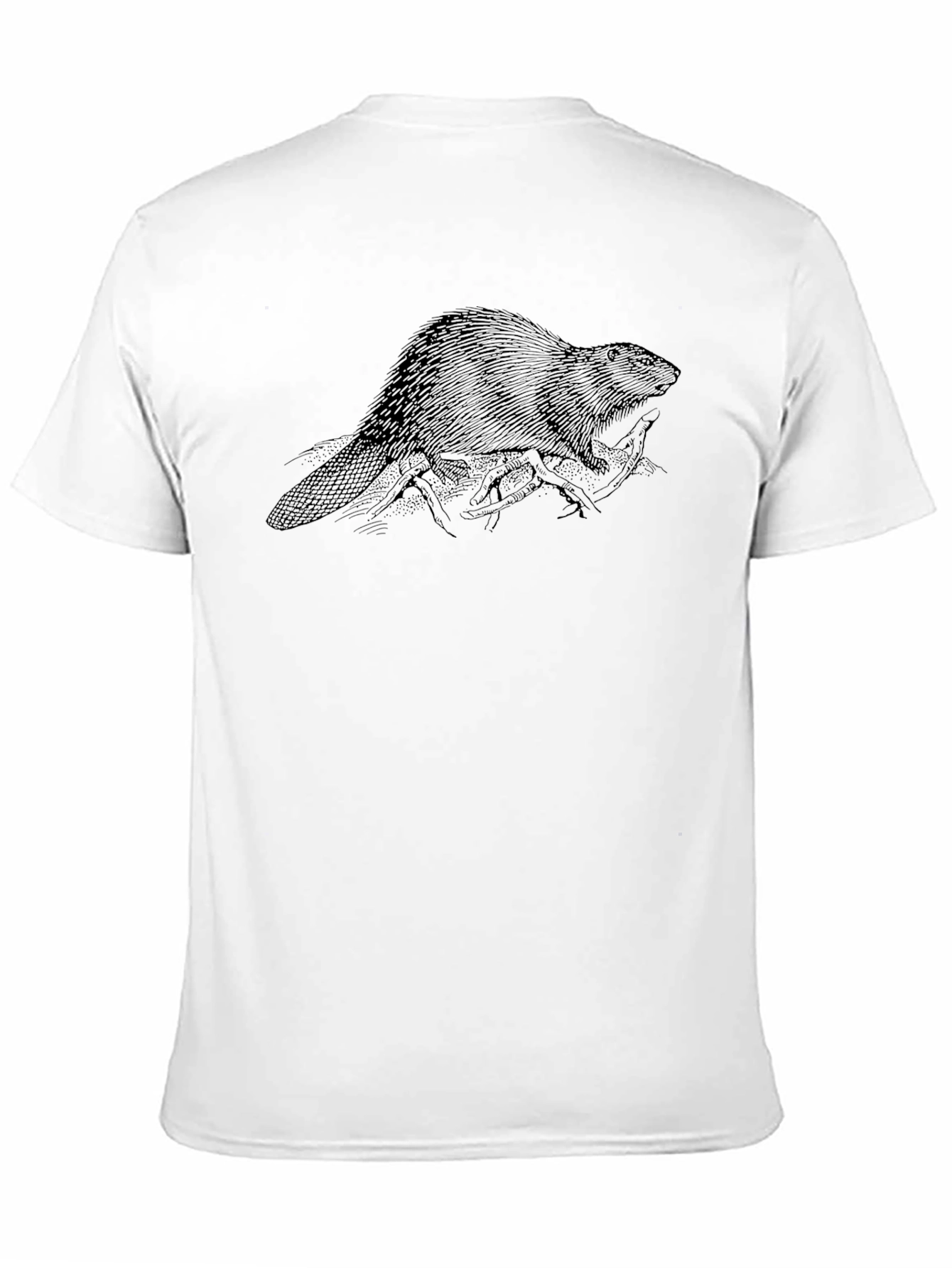 Black Beaver Graphic Tee - Casual Style