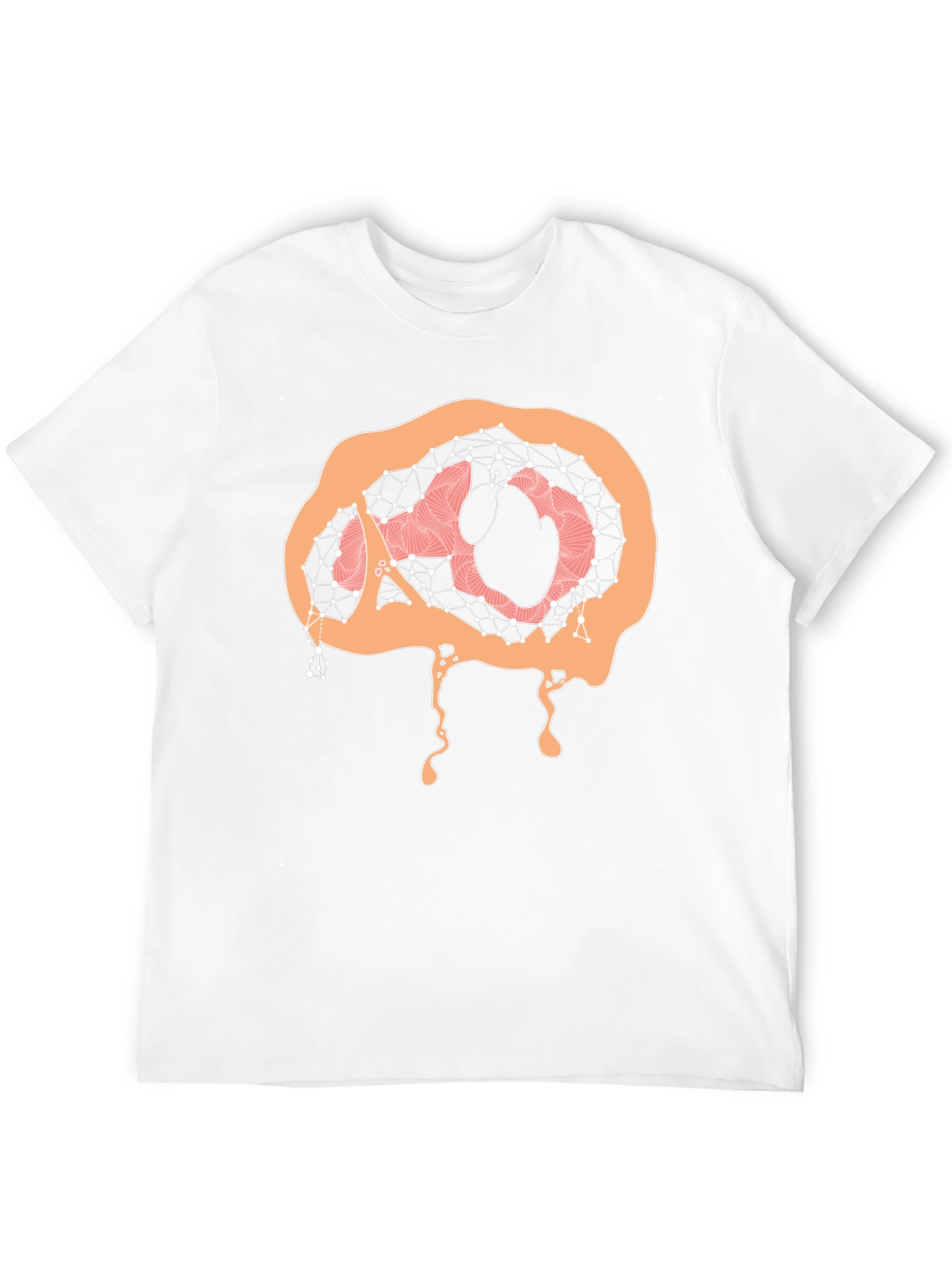 Abstract Brain Graphic Tee - Black