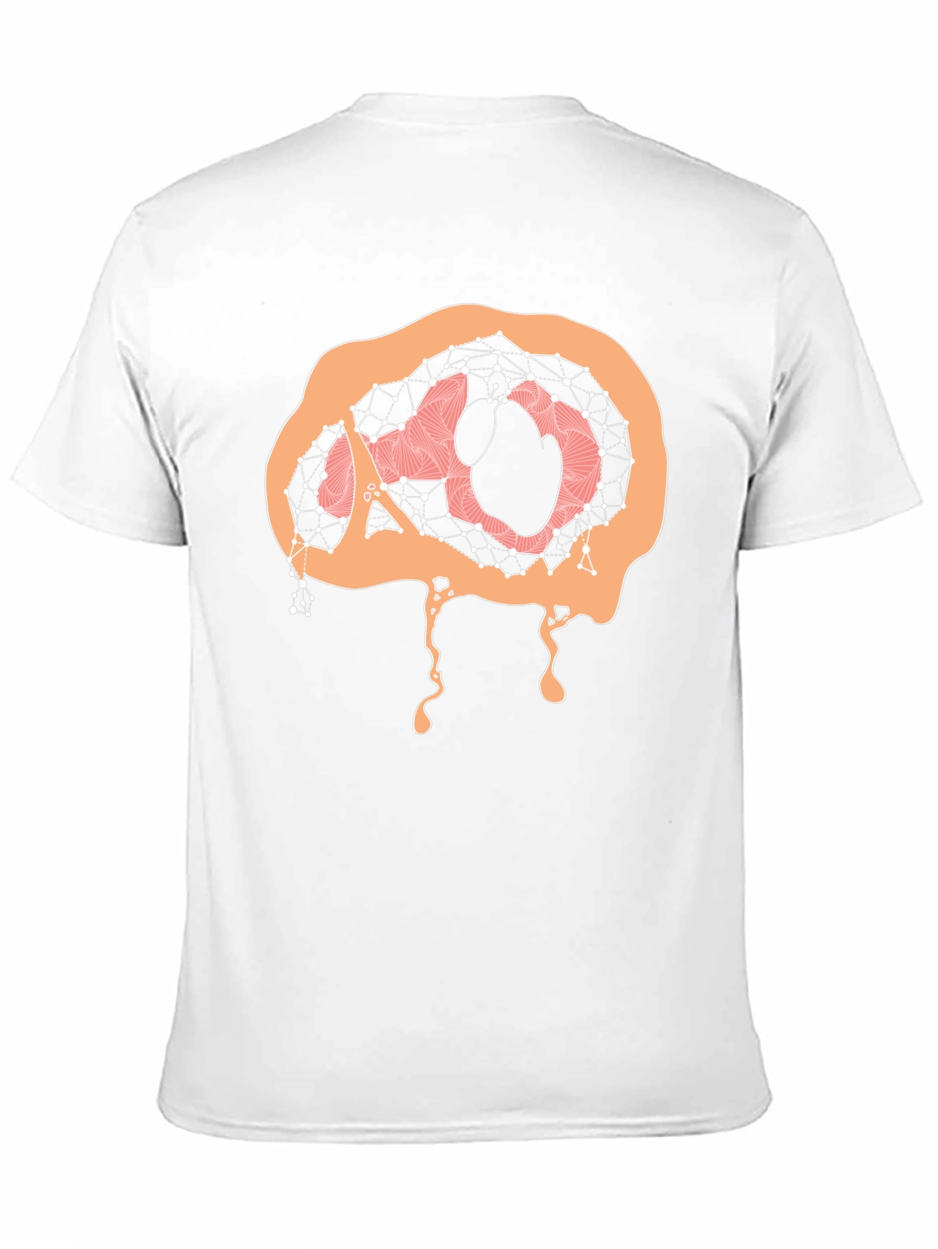 Abstract Brain Graphic Tee - Black