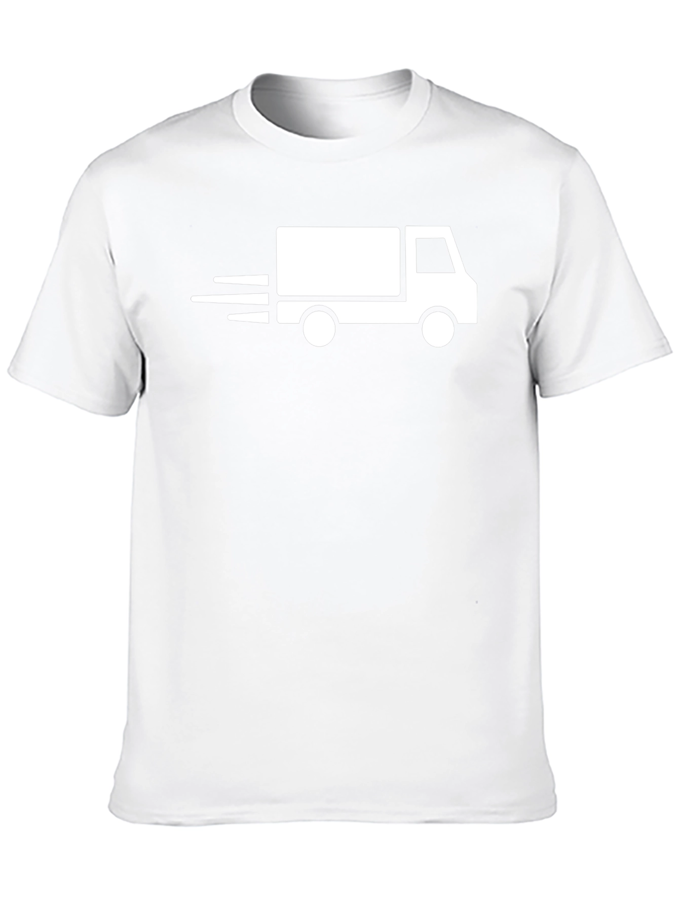 Fast Delivery Truck Graphic T-Shirt - Black