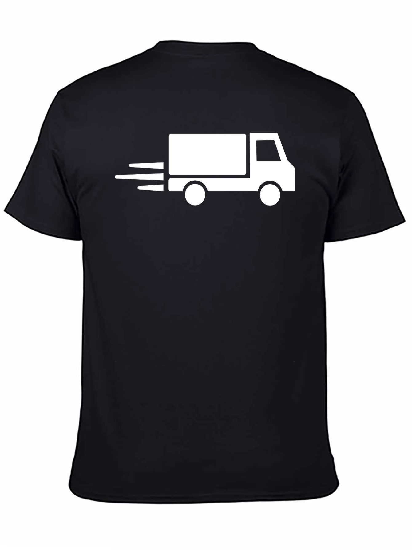 Fast Delivery Truck Graphic T-Shirt - Black