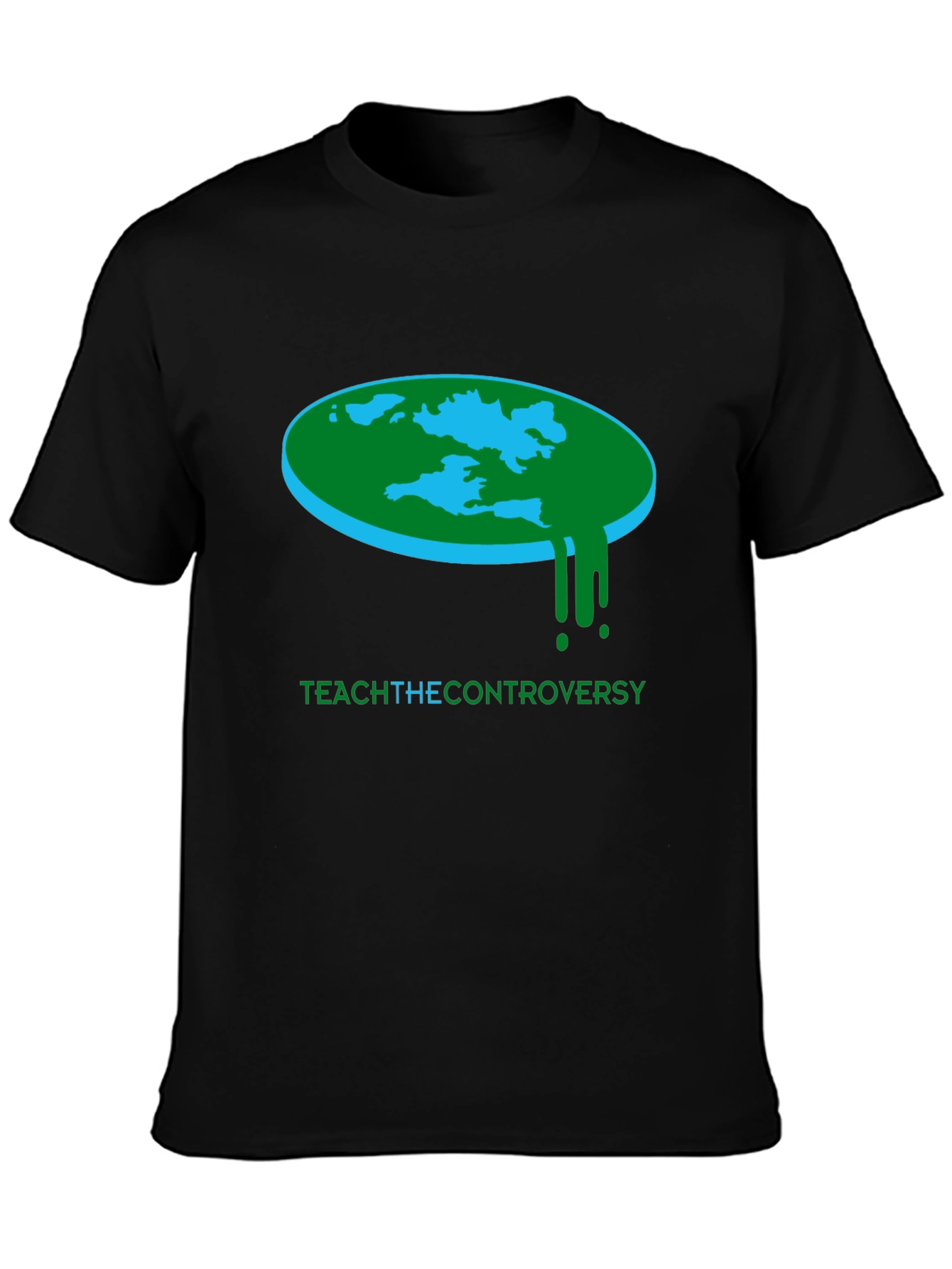 Flat Earth Teach Controversy T-Shirt