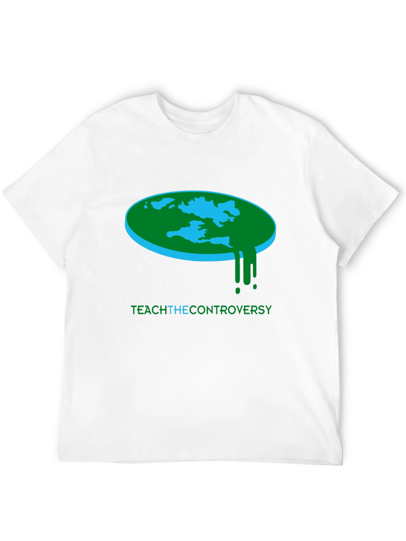 Flat Earth Teach Controversy T-Shirt