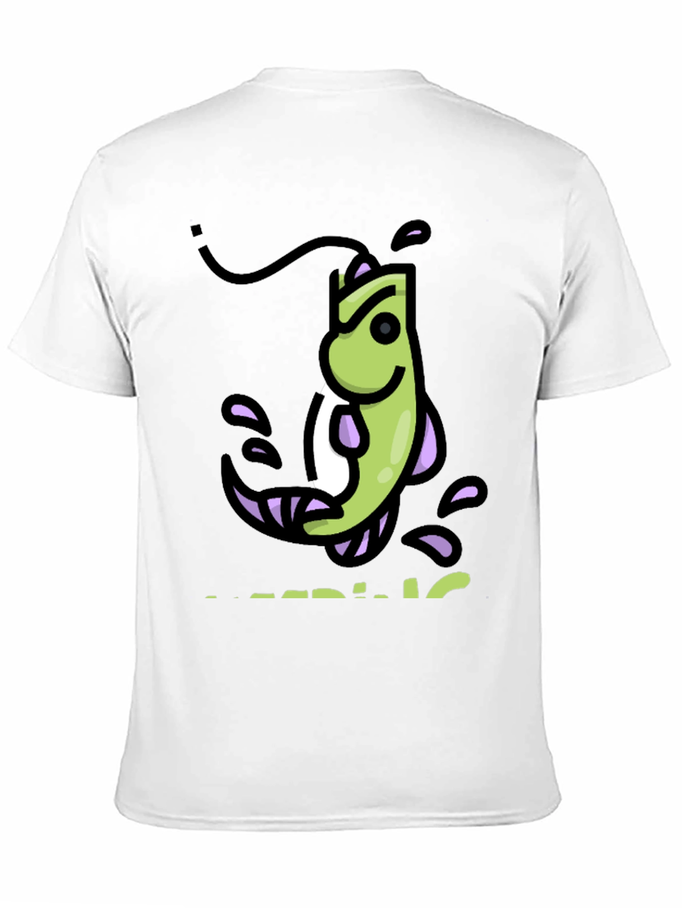 Funny Fishing Cartoon Graphic T-Shirt