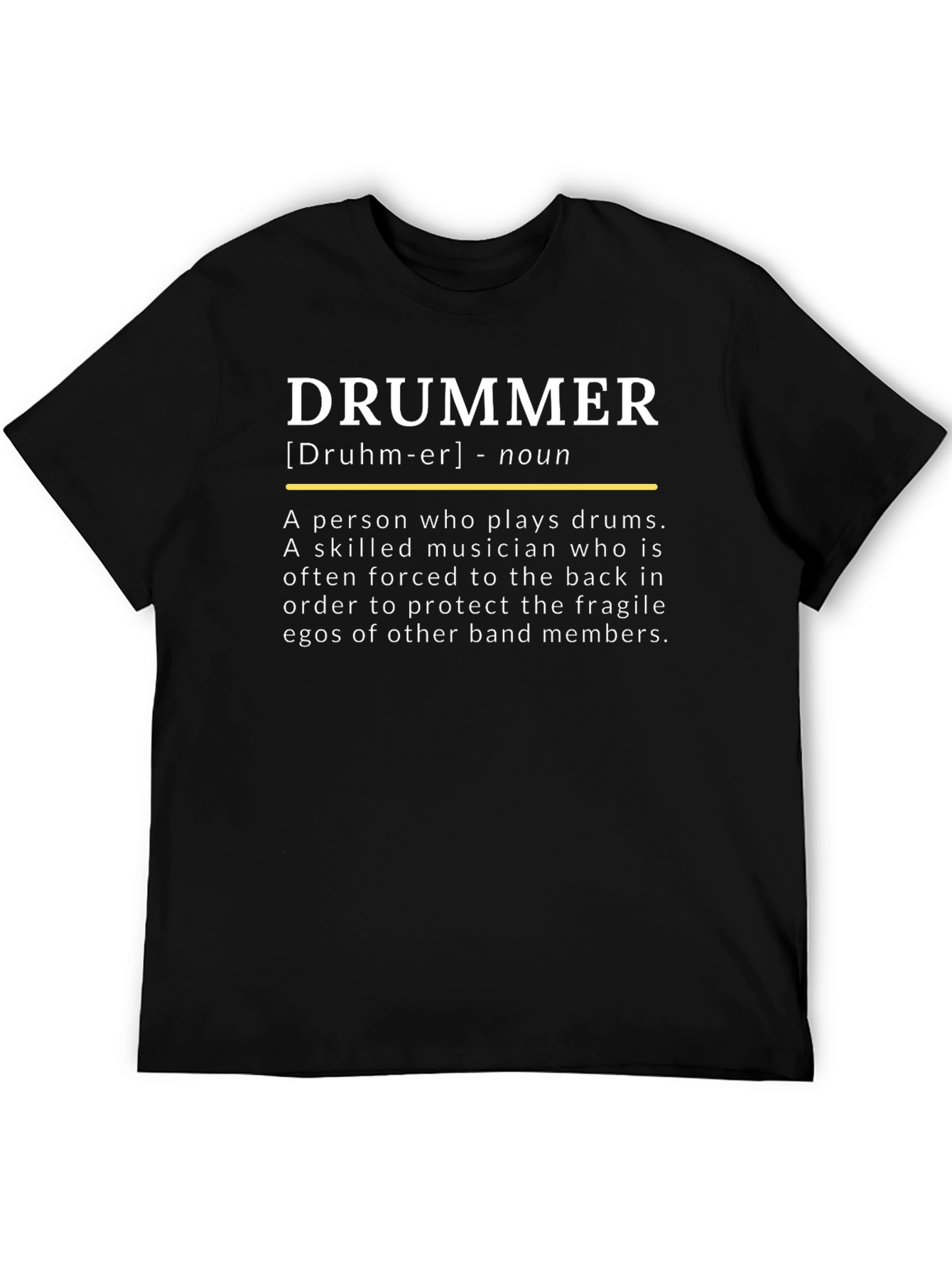 Drummer Definition Graphic Tee - Musician Gift