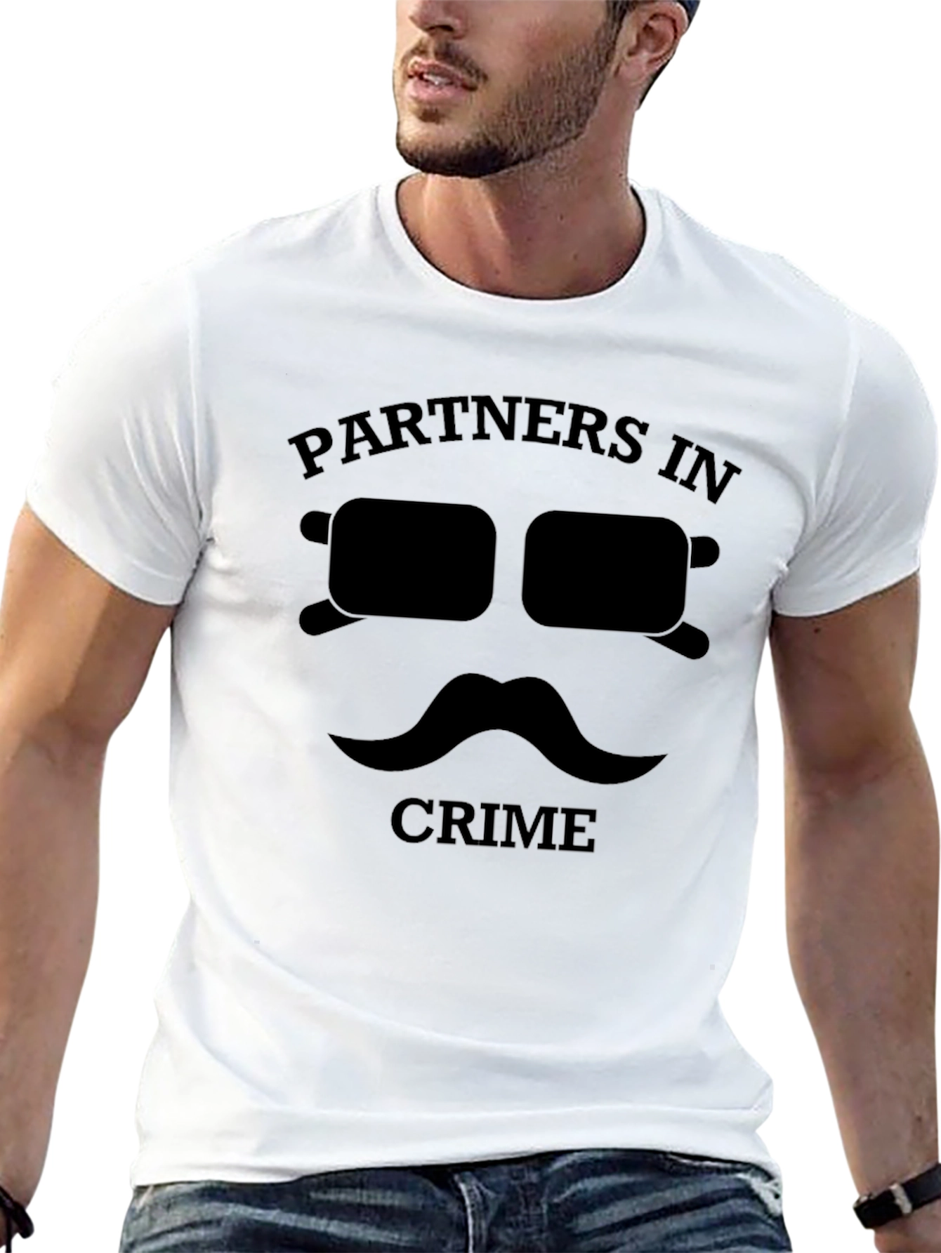 Partners in Crime Graphic T-Shirt - Black