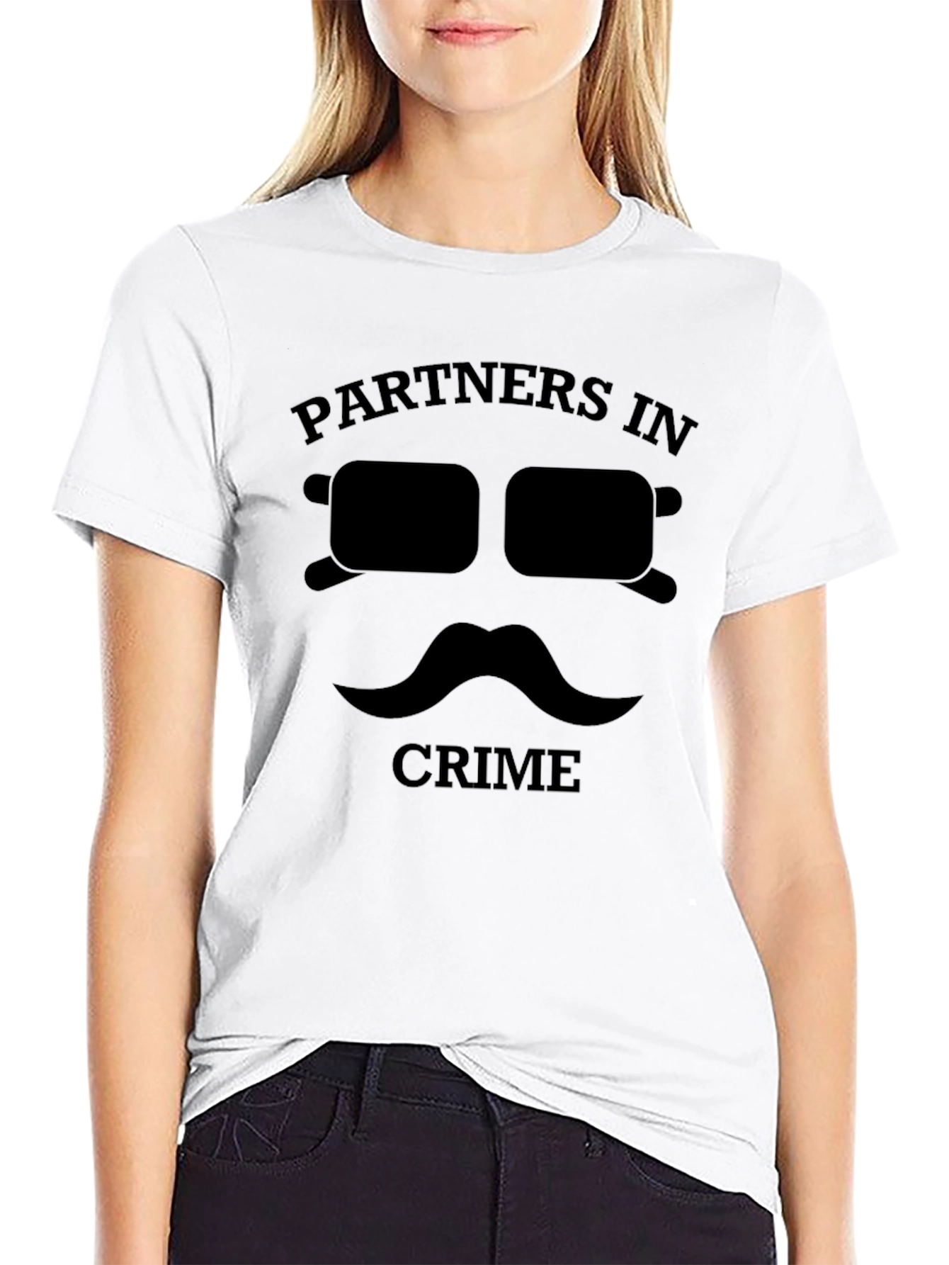 Partners in Crime Graphic T-Shirt - Black