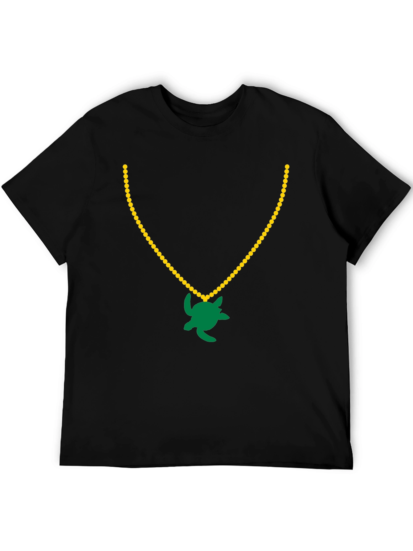 Turtle Pendant Black T-Shirt