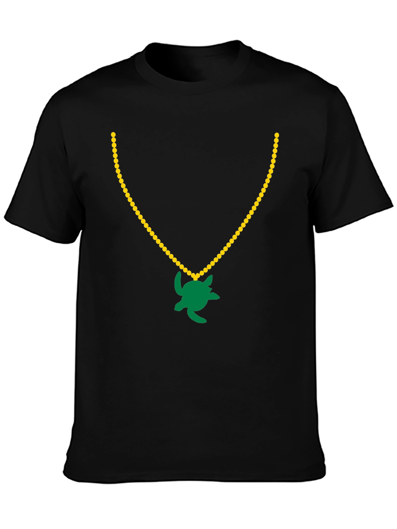 Turtle Pendant Black T-Shirt