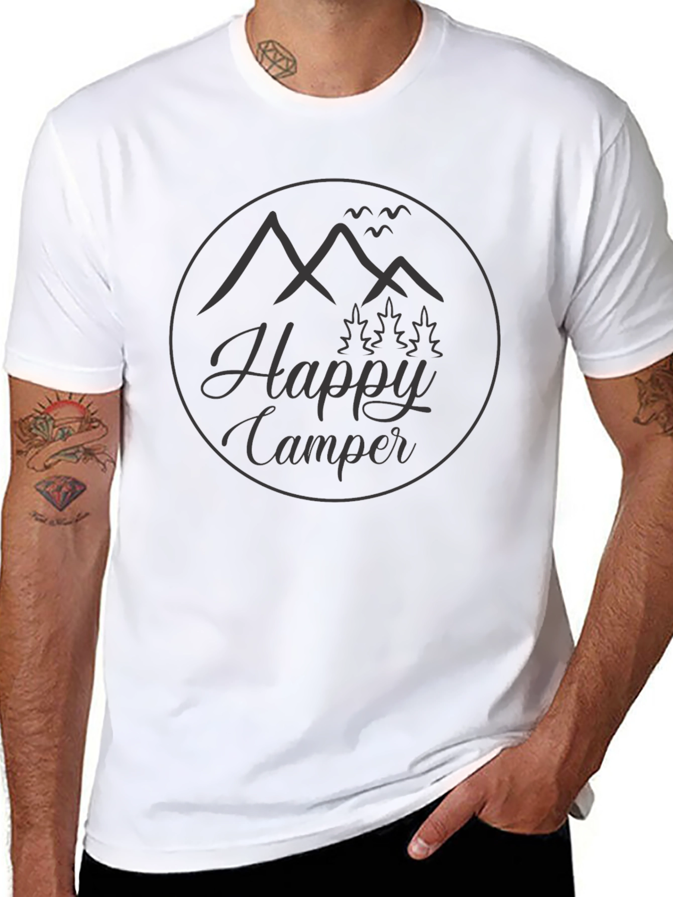 Happy Camper Graphic T-Shirt - Adventure Ready