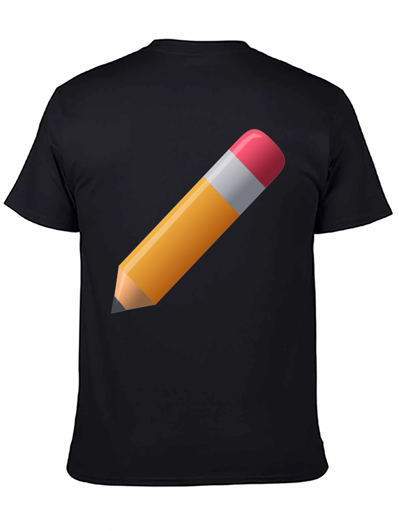 Pencil Graphic Black T-Shirt