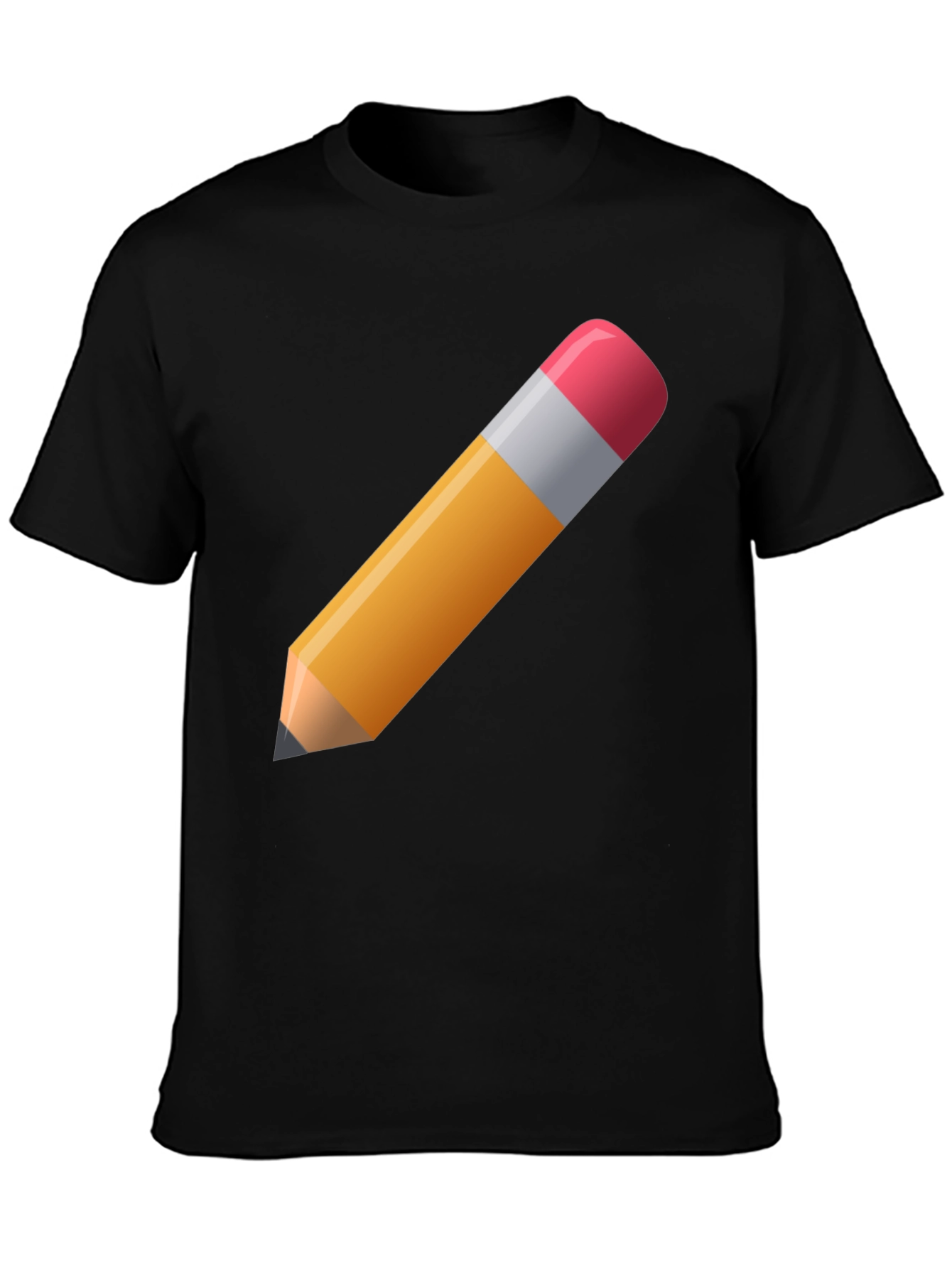 Pencil Graphic Black T-Shirt