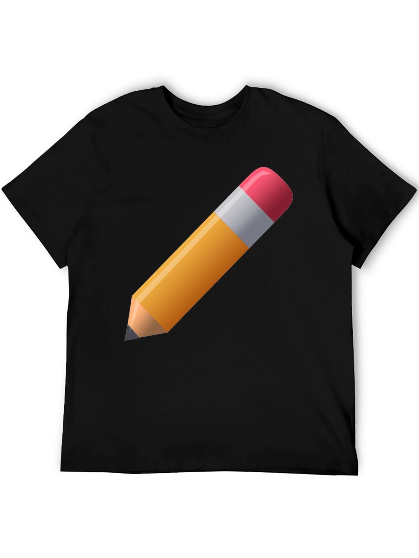 Pencil Graphic Black T-Shirt