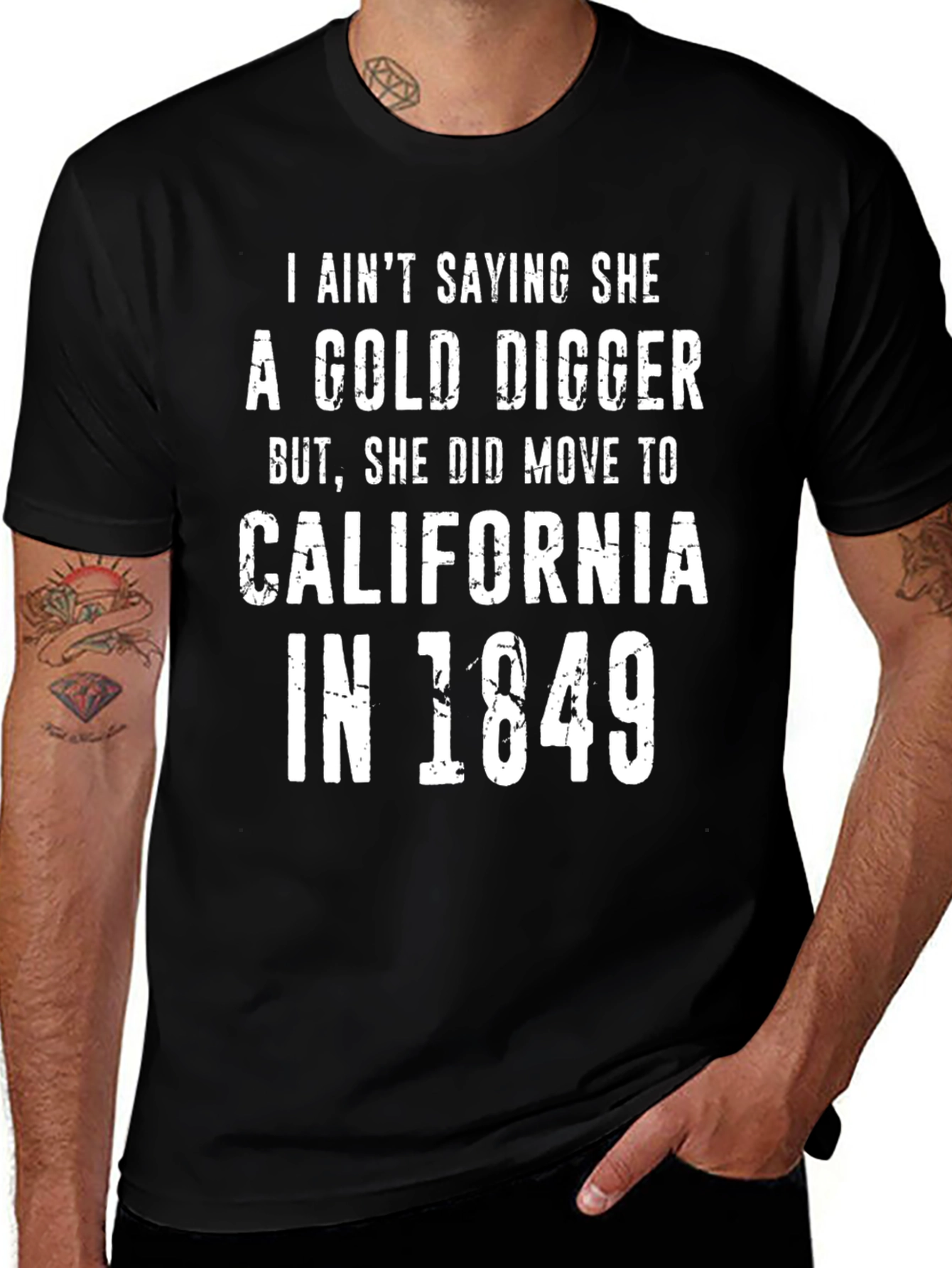 Gold Digger California 1849 Funny Graphic Tee