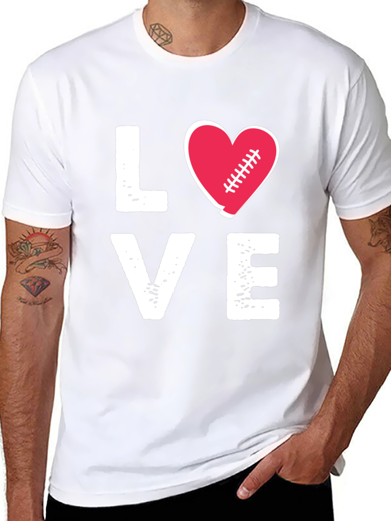 Love Football Graphic T-Shirt