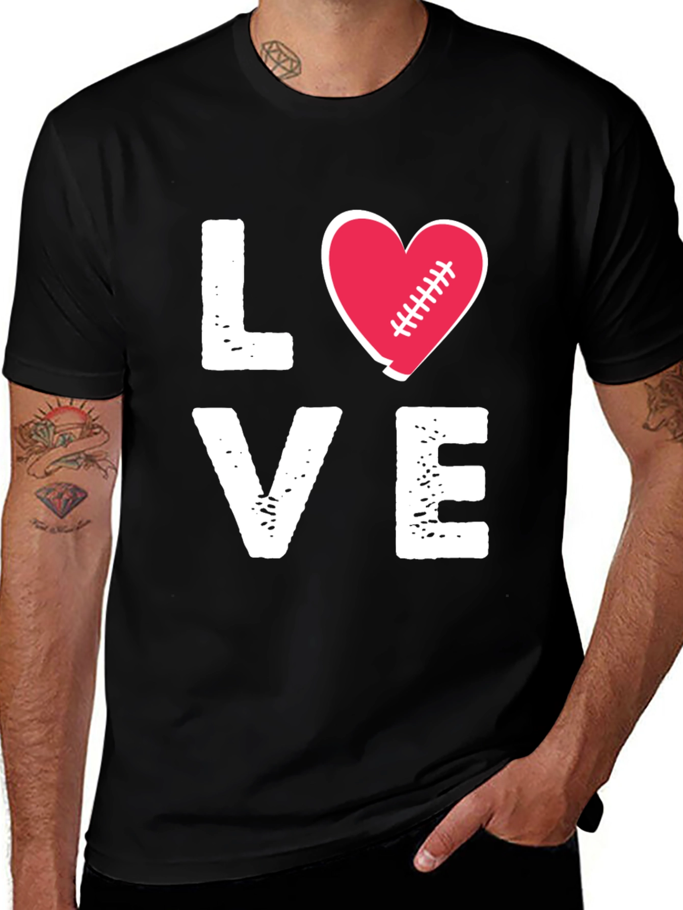 Love Football Graphic T-Shirt