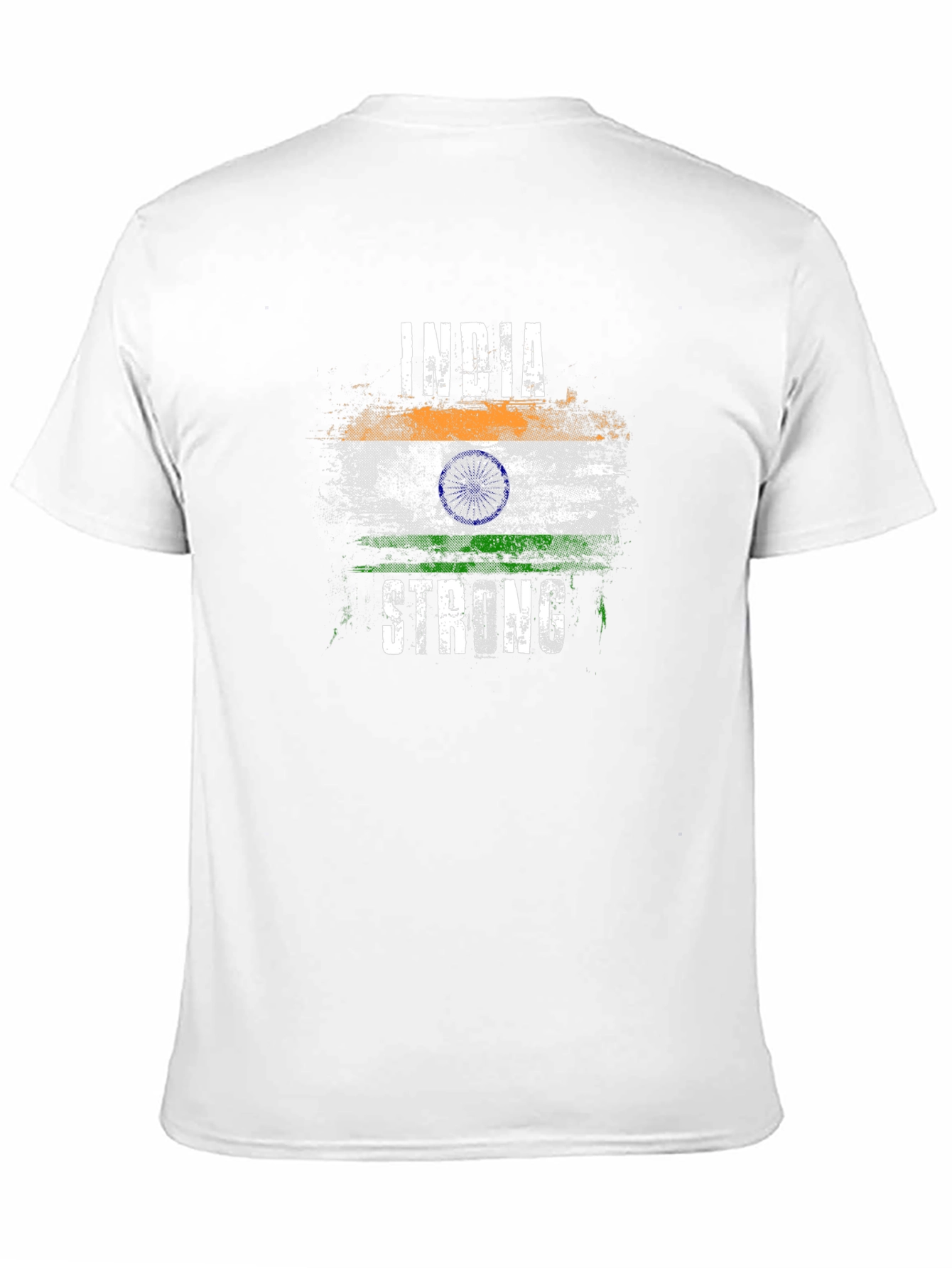 India Strong Flag T-Shirt - Patriotic Graphic Tee