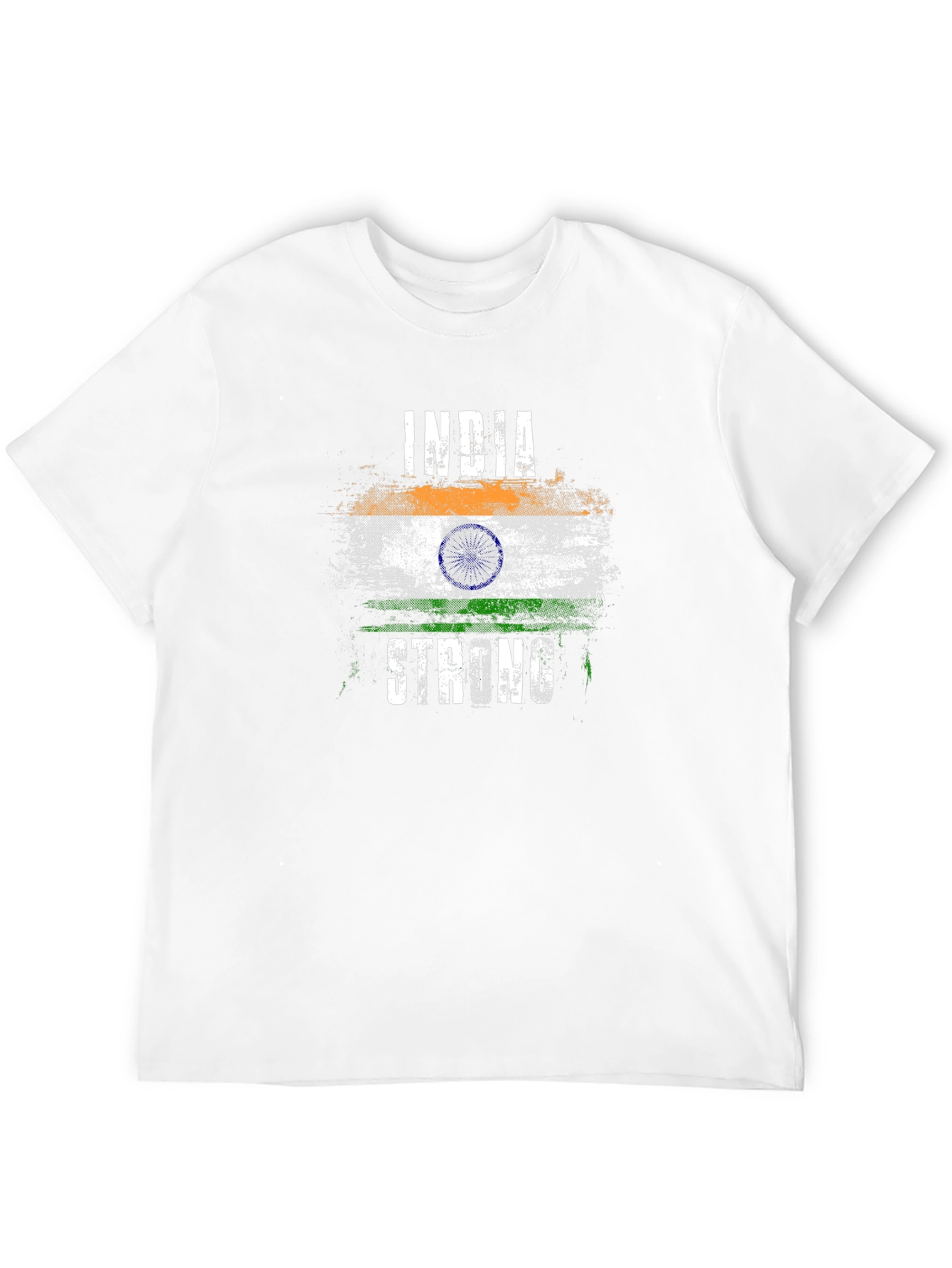India Strong Flag T-Shirt - Patriotic Graphic Tee