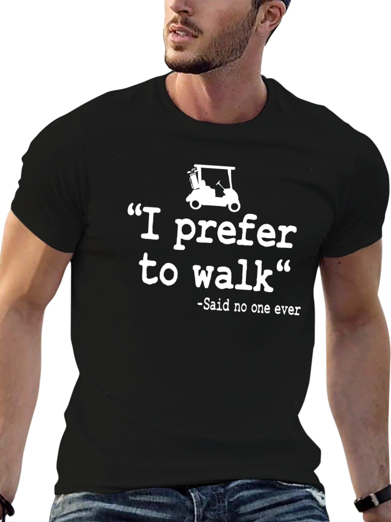 I Prefer To Walk Golf Humor T-Shirt