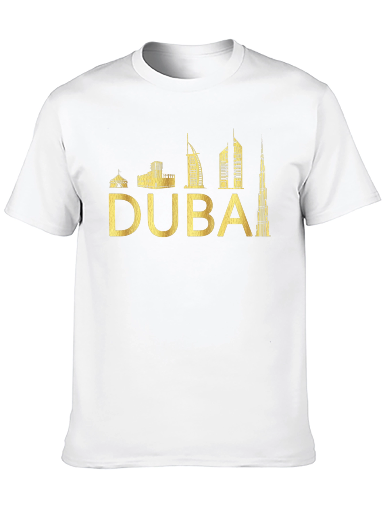 Dubai Skyline T-Shirt - Black Tee