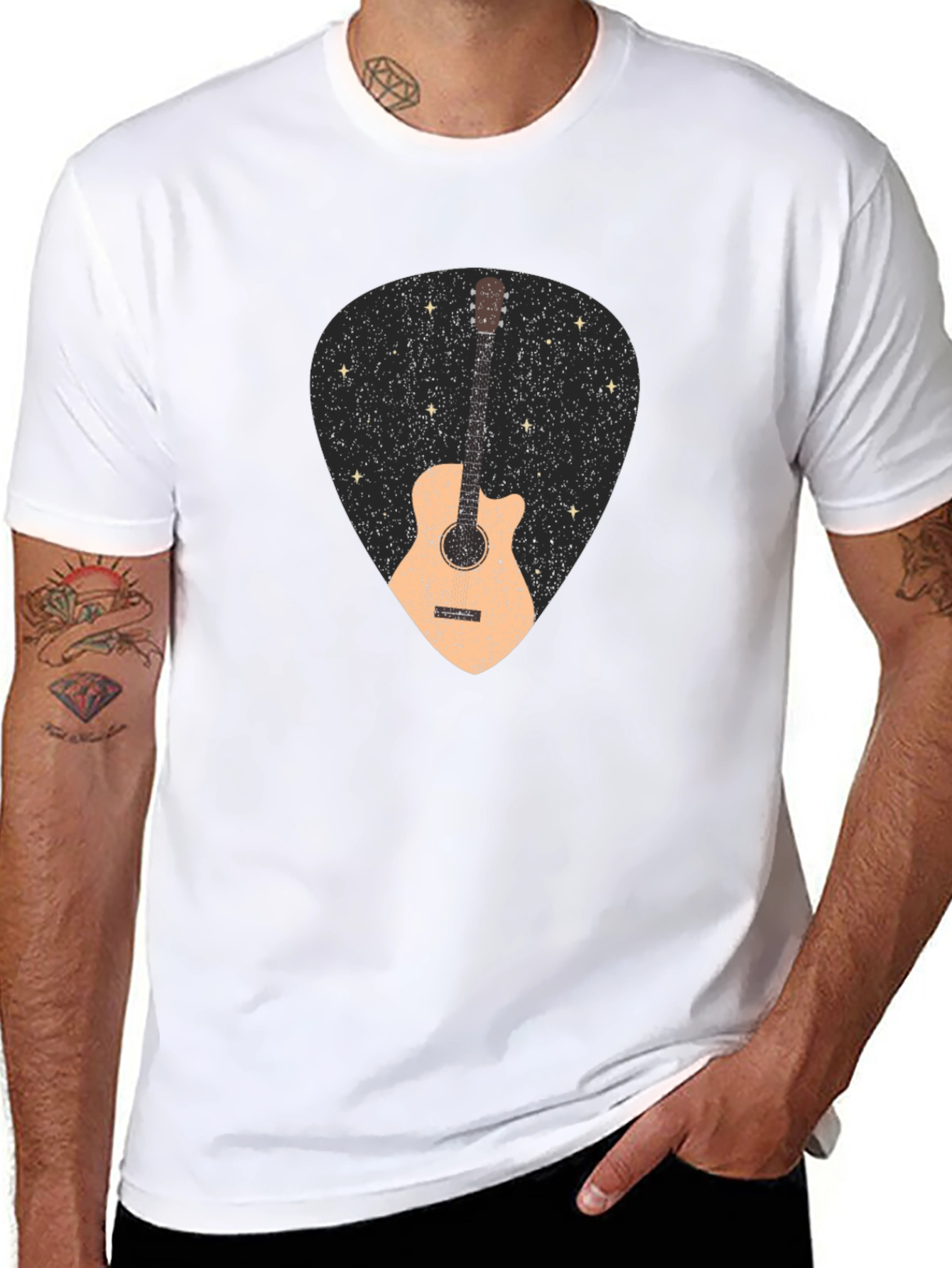 Guitar Pick Graphic T-Shirt