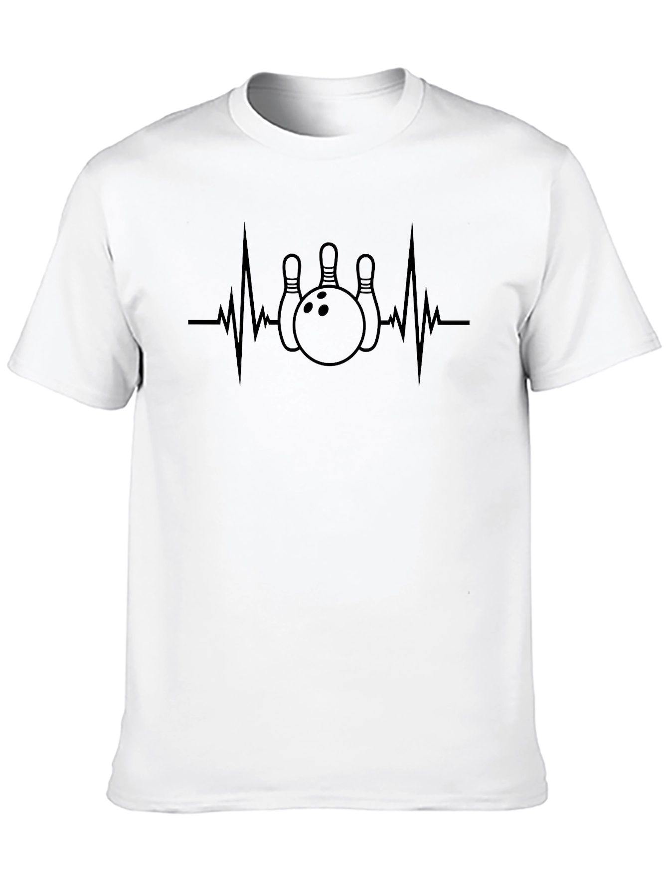 Bowling Heartbeat T-Shirt - Strike Lover Tee